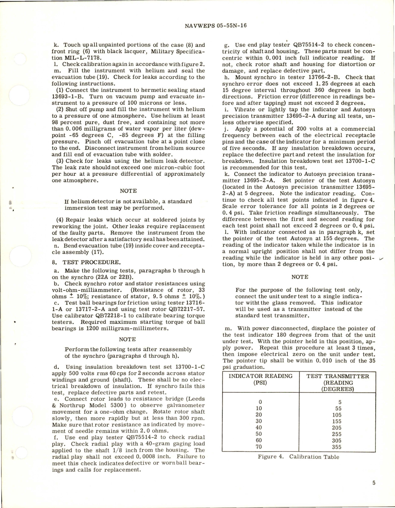 Sample page 5 from AirCorps Library document: Overhaul Instructions with Parts Breakdown for Oil Pressure Indicator - Type 26800-A65A-1-A3