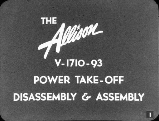 Sample page 1 from AirCorps Library document: Power Take-Off Disassembly & Assembly for the Allison V-1710-93