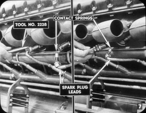 Sample page  7 from AirCorps Library document: Timing Check Flight Line Procedure for the Allison V-1710