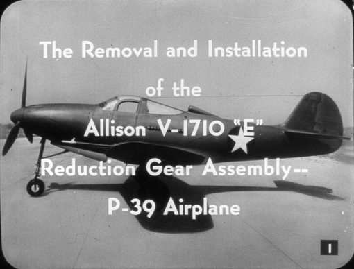 Sample page 1 from AirCorps Library document: Removal and Installation of the Allison V-1710 E Reduction Gear Assembly in the P-39