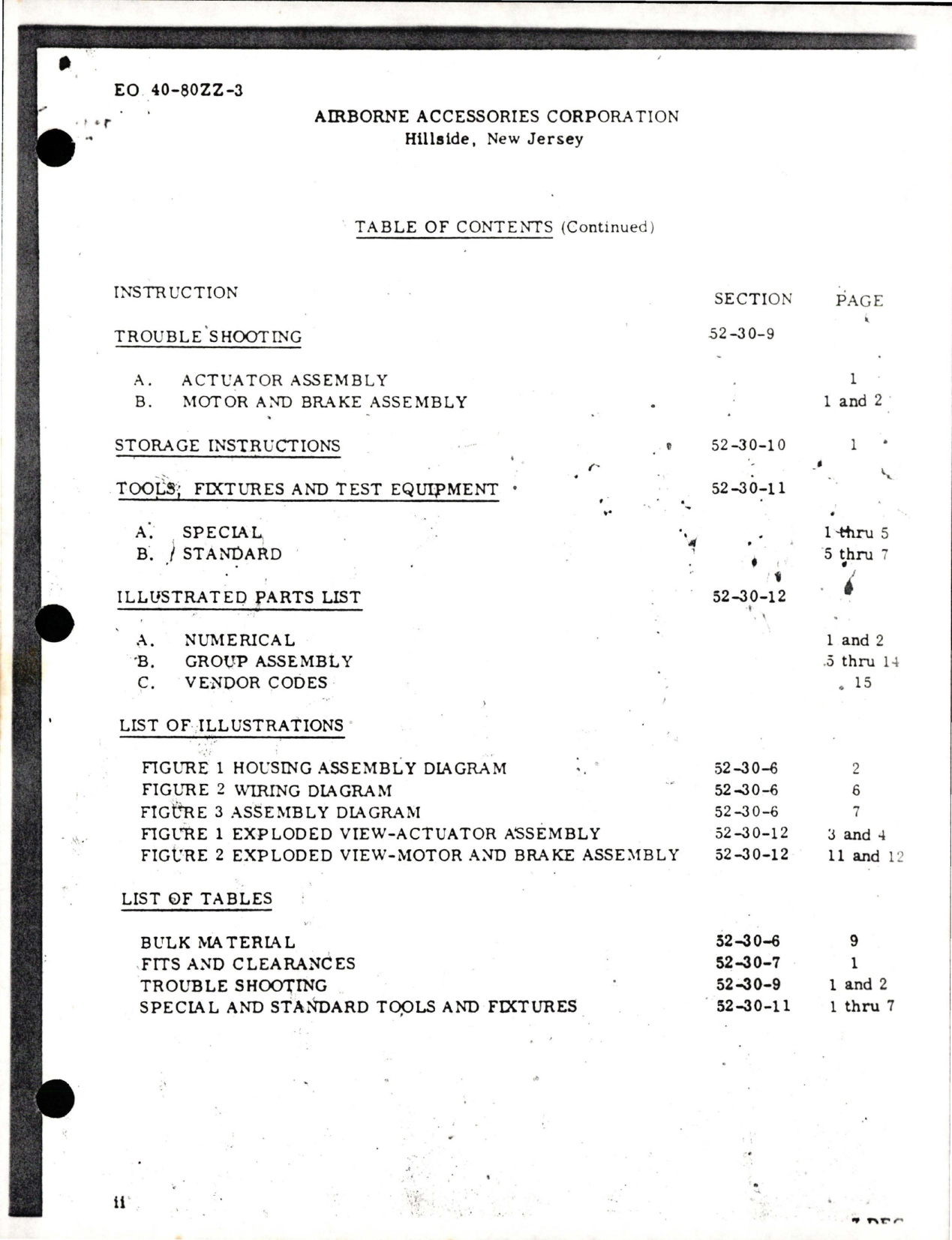 Sample page 5 from AirCorps Library document: Handbook with Parts List for Electro-Mechanical Rotary Actuator Model R6116M2 