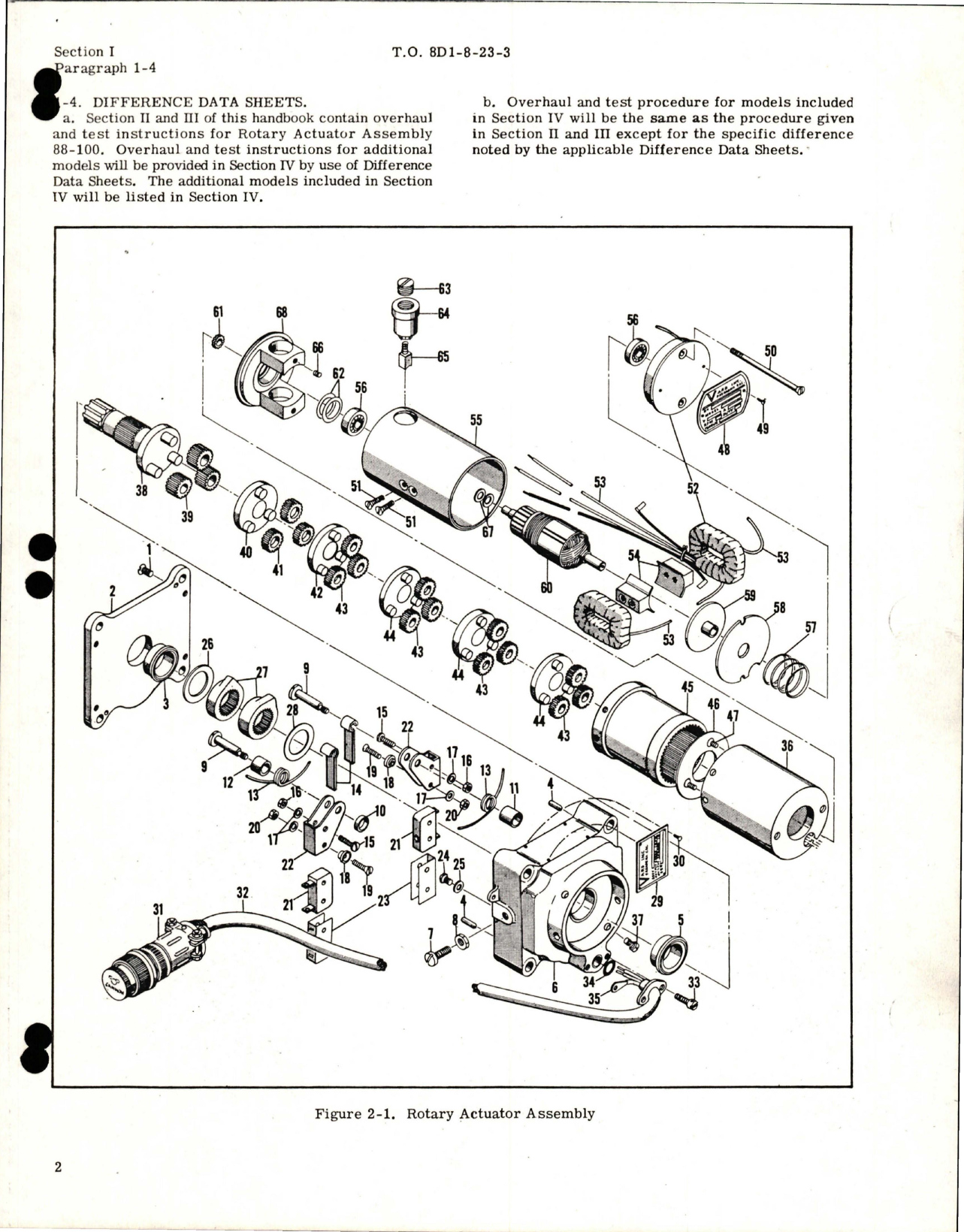 Sample page 5 from AirCorps Library document: Overhaul Instructions for Rotary Actuator - Part 88-100