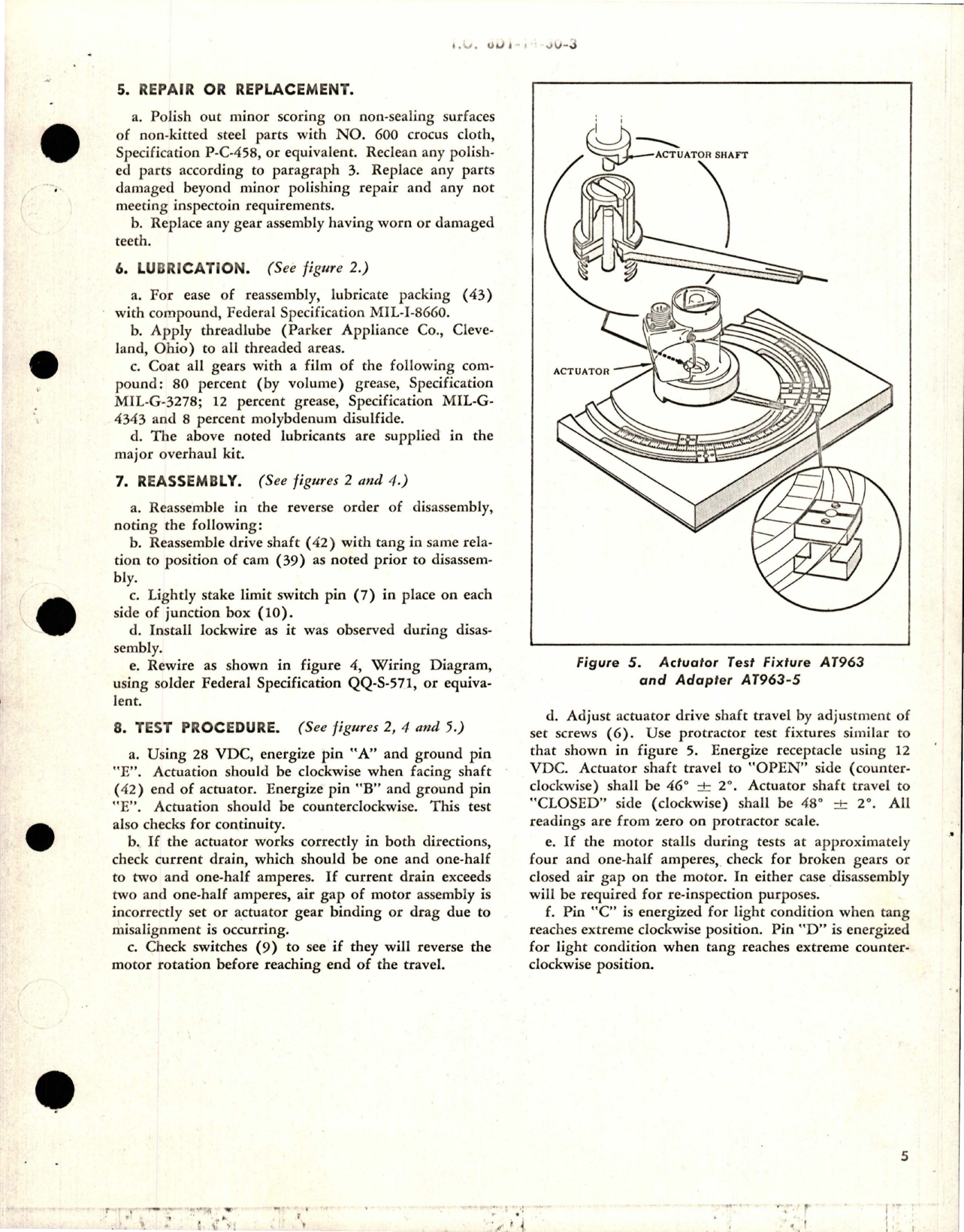 Sample page 5 from AirCorps Library document: Overhaul with Parts Breakdown for Series Motor Actuator Assembly - Part 109451
