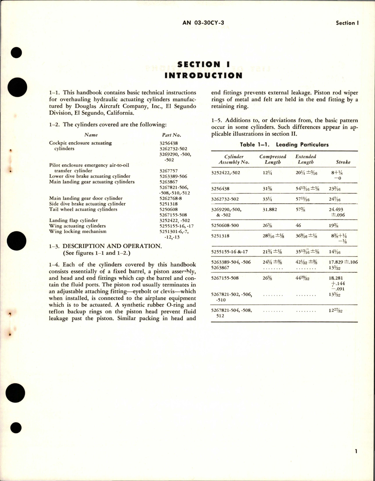 Sample page 5 from AirCorps Library document: Overhaul Instructions for Hydraulic Actuating Cylinders