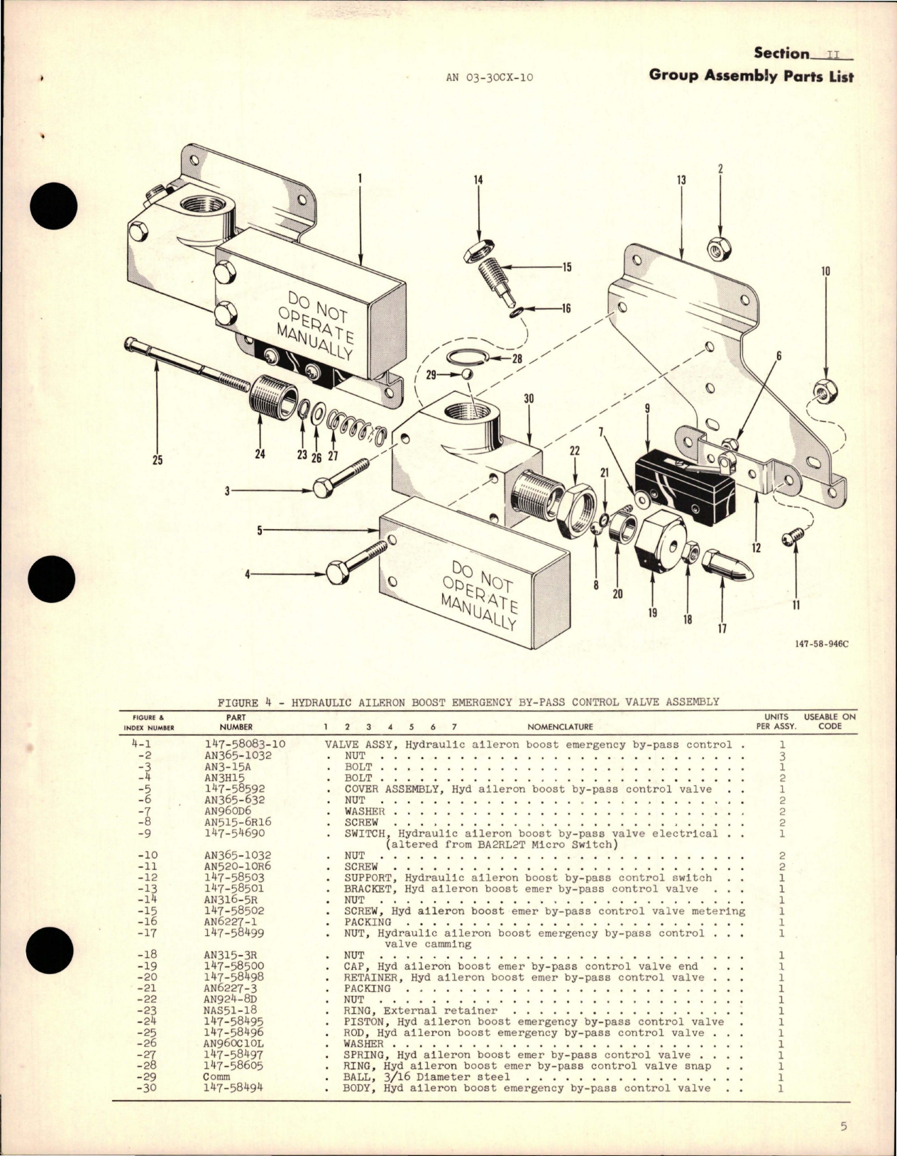 Sample page 7 from AirCorps Library document: Illustrated Parts Breakdown for Selector, By-Pass, and Shut Off Hydraulic Valves 