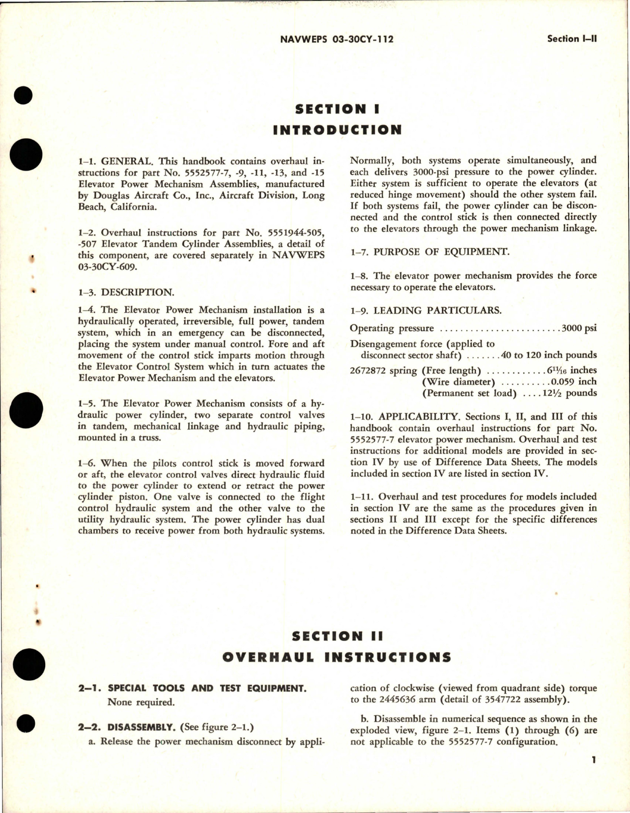 Sample page 5 from AirCorps Library document: Overhaul Instructions for Elevator Tandem Control Installation Power Mechanism Assembly