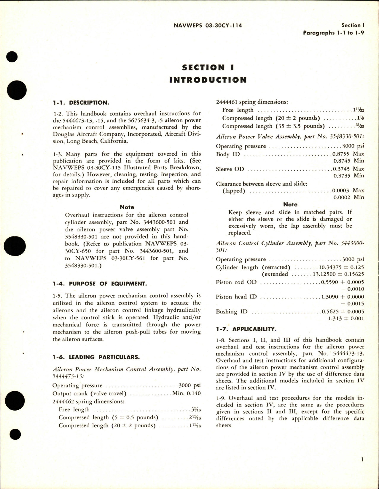 Sample page 5 from AirCorps Library document: Overhaul Instructions for Aileron Power Mechanism Control Assembly