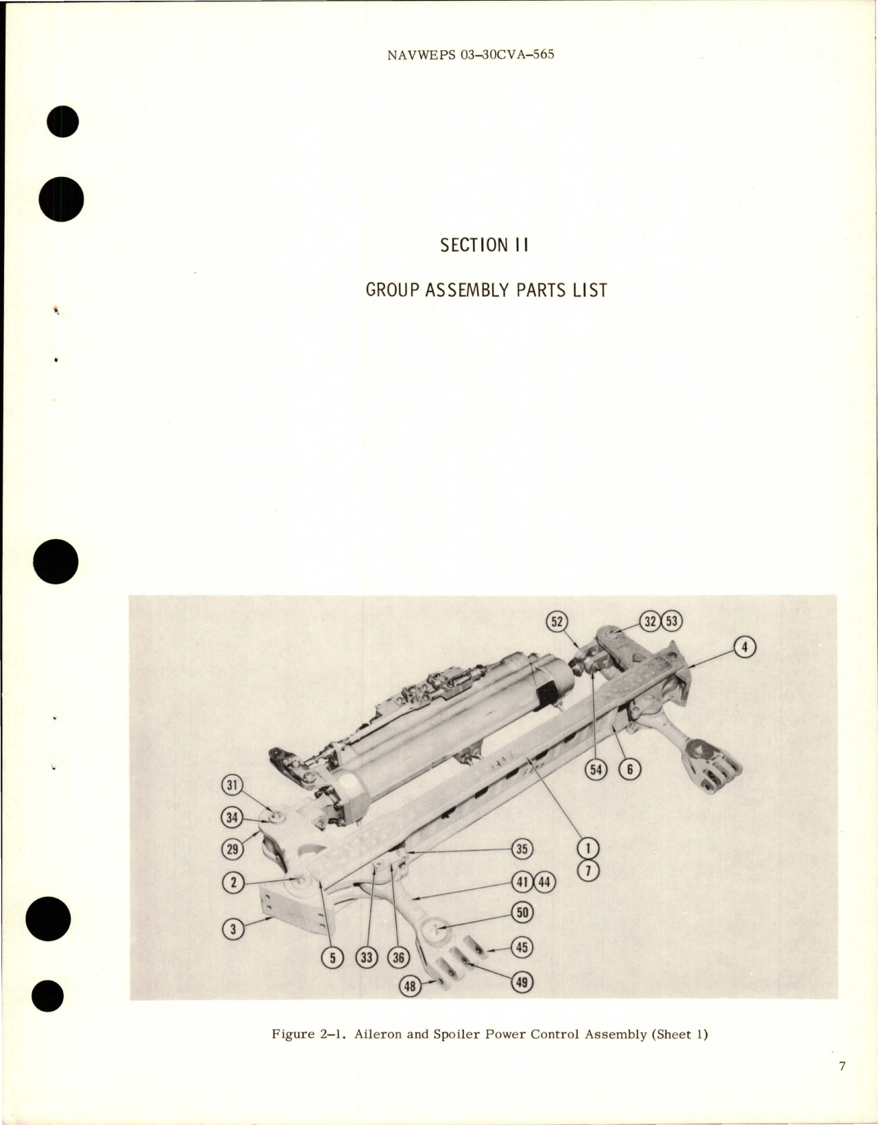 Sample page 9 from AirCorps Library document: Illustrated Parts Breakdown for Aileron and Spoiler Power Control and Cylinder Assemblies, Rigging and Synchronization Fixtures