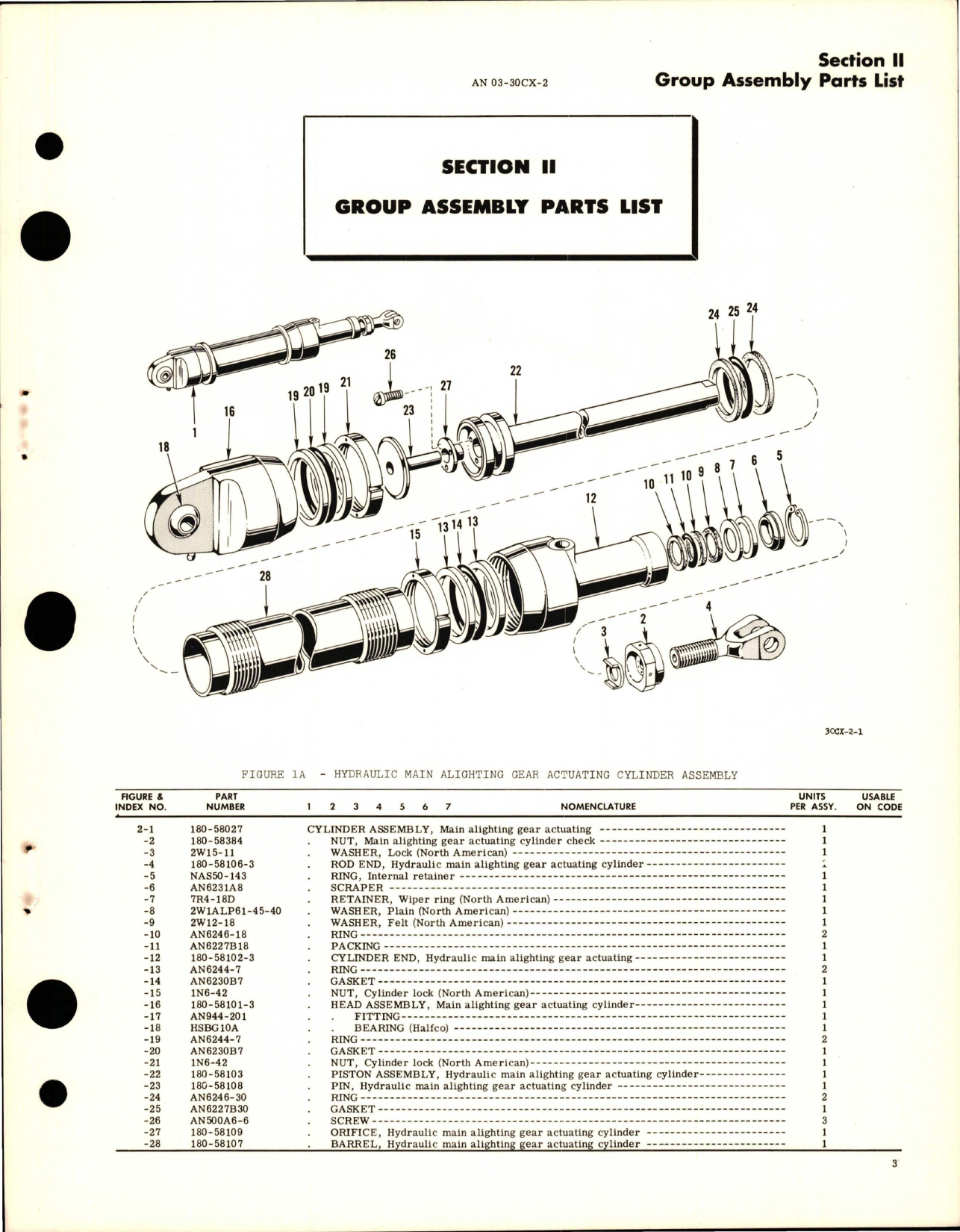 Sample page 7 from AirCorps Library document: Illustrated Parts Breakdown for Hydraulic Actuating Cylinders 