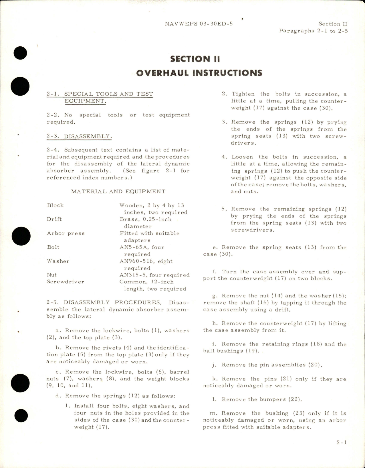 Sample page 7 from AirCorps Library document: Overhaul Instructions for Lateral Dynamic Absorber Assembly - Part A02S7103-34, A02S7103-41