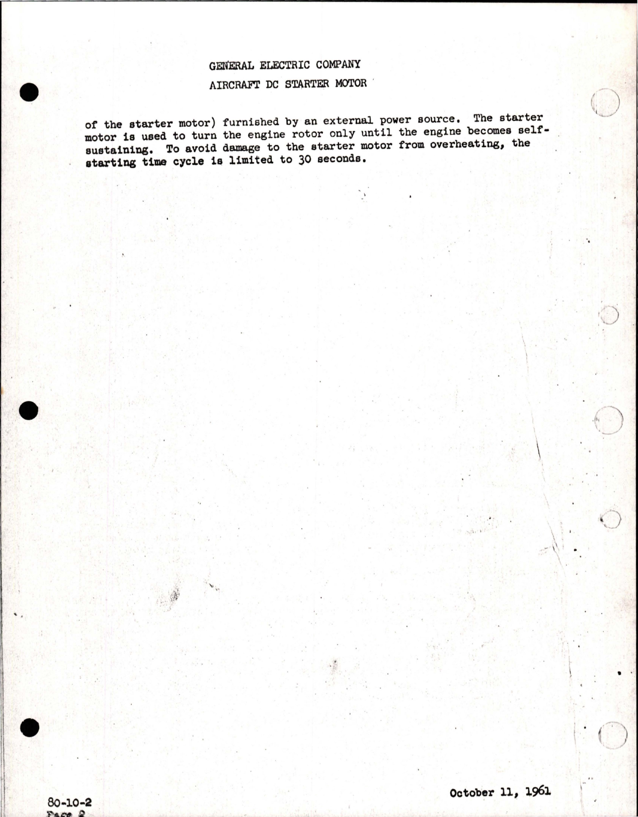 Sample page 5 from AirCorps Library document: Instructions for Aircraft DC Starter Motor - Model 2CM270D5 