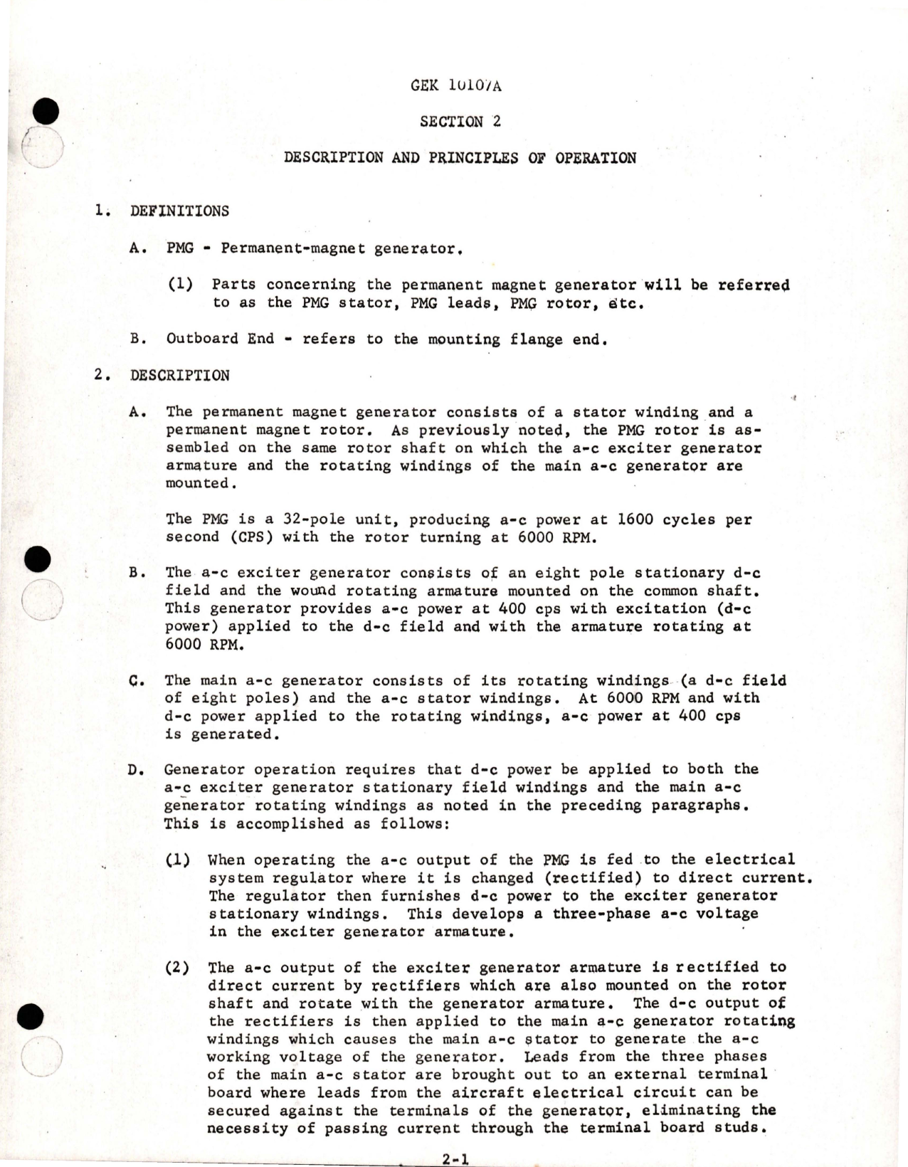 Sample page 5 from AirCorps Library document: Instructions for Aircraft A-C Generator - Models 2CM353C1D, 2CM353C1F, 2CM353C1H, and 2CM353C1J