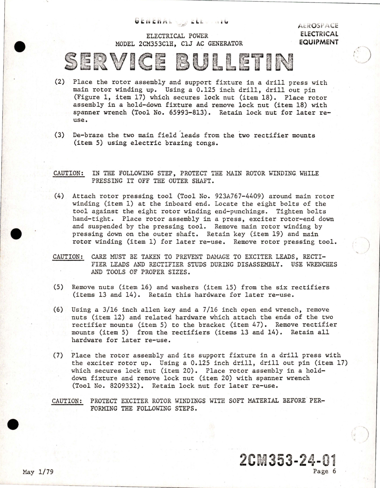 Sample page 7 from AirCorps Library document: Modification to Product Improved Configuration 2CM353C1K and 2CM353C1L - Revision 1 