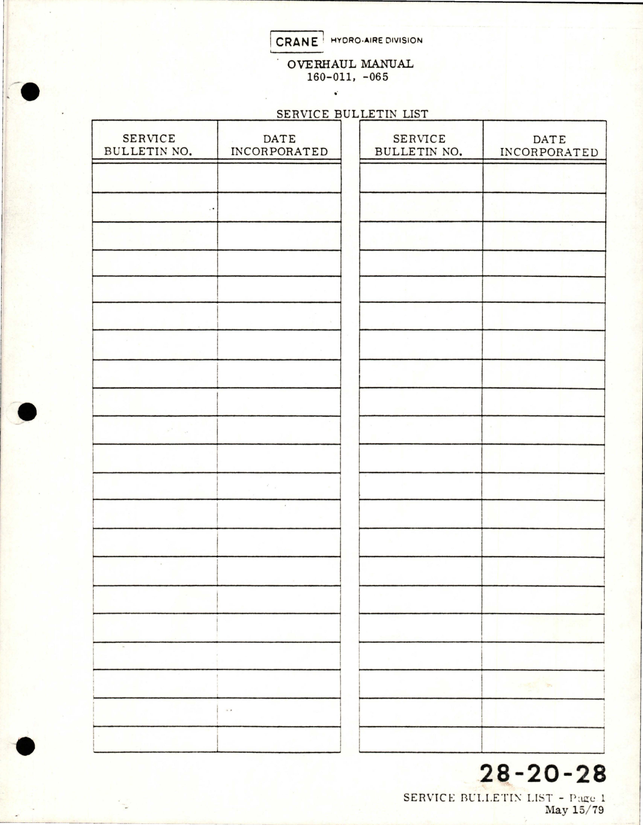 Sample page 7 from AirCorps Library document: Overhaul with Illustrated Parts List for Fuel Booster Pump - Part 160-011 and 160-065
