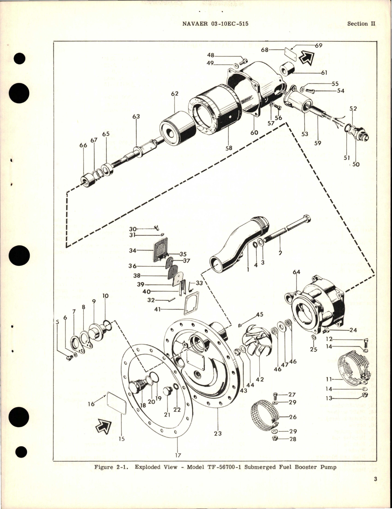 Sample page 5 from AirCorps Library document: Illustrated Parts Breakdown for Submerged Fuel Booster Pump - TF-56700 Series