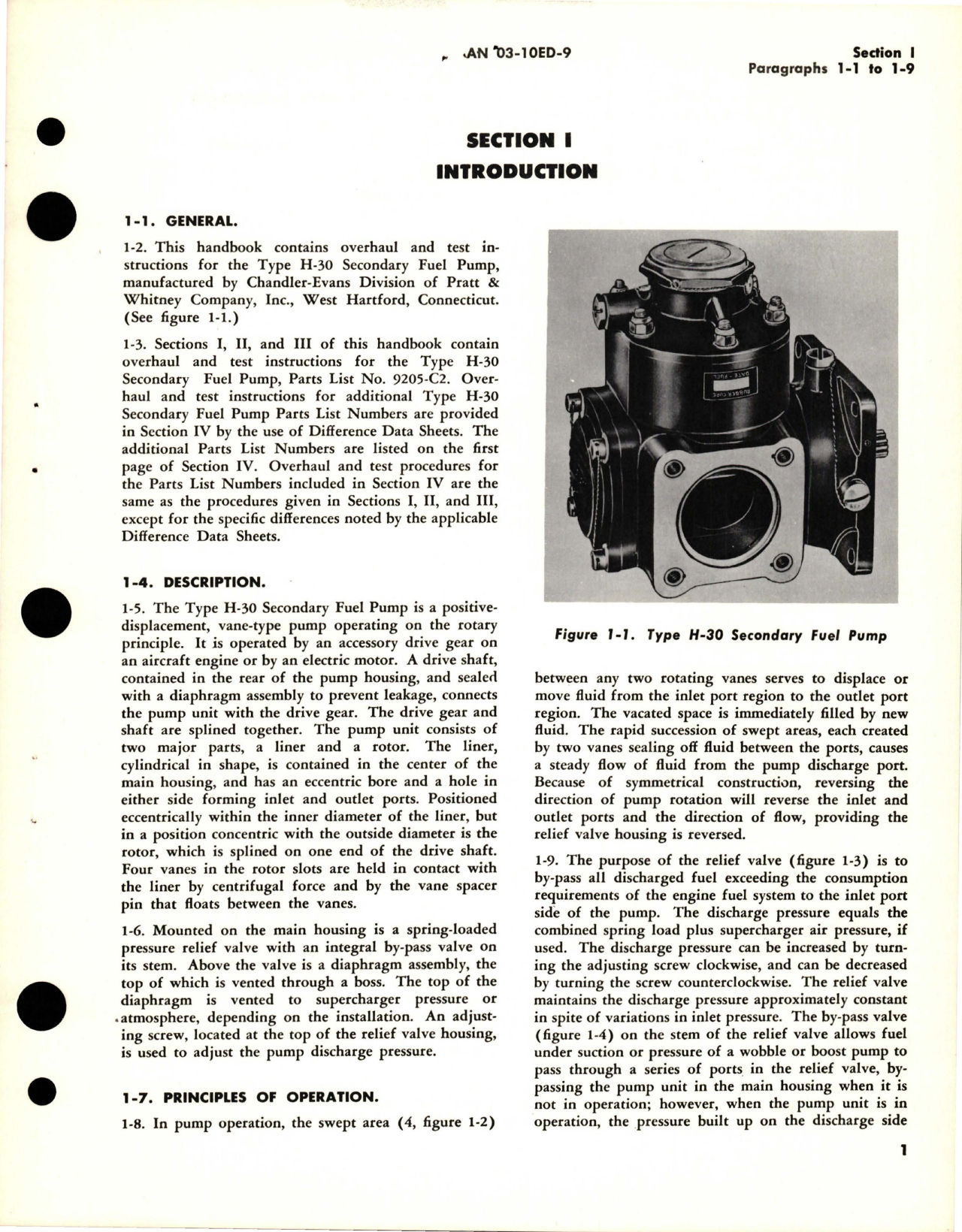 Sample page 5 from AirCorps Library document: Overhaul Instructions for Secondary Fuel Pump - Parts 9205-A1, 9205-B2 and 9205-C2
