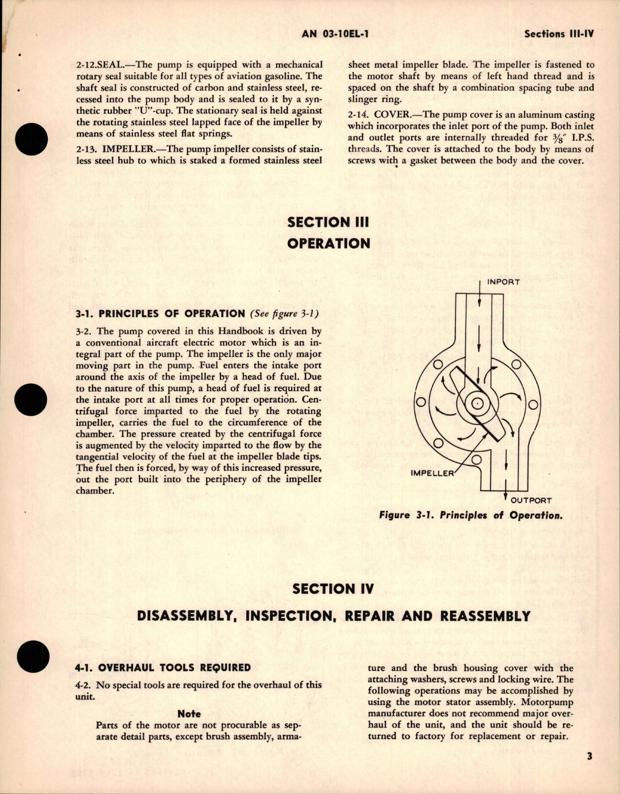 Sample page 5 from AirCorps Library document: Overhaul Instructions for Electric Fuel Pump - AR Series