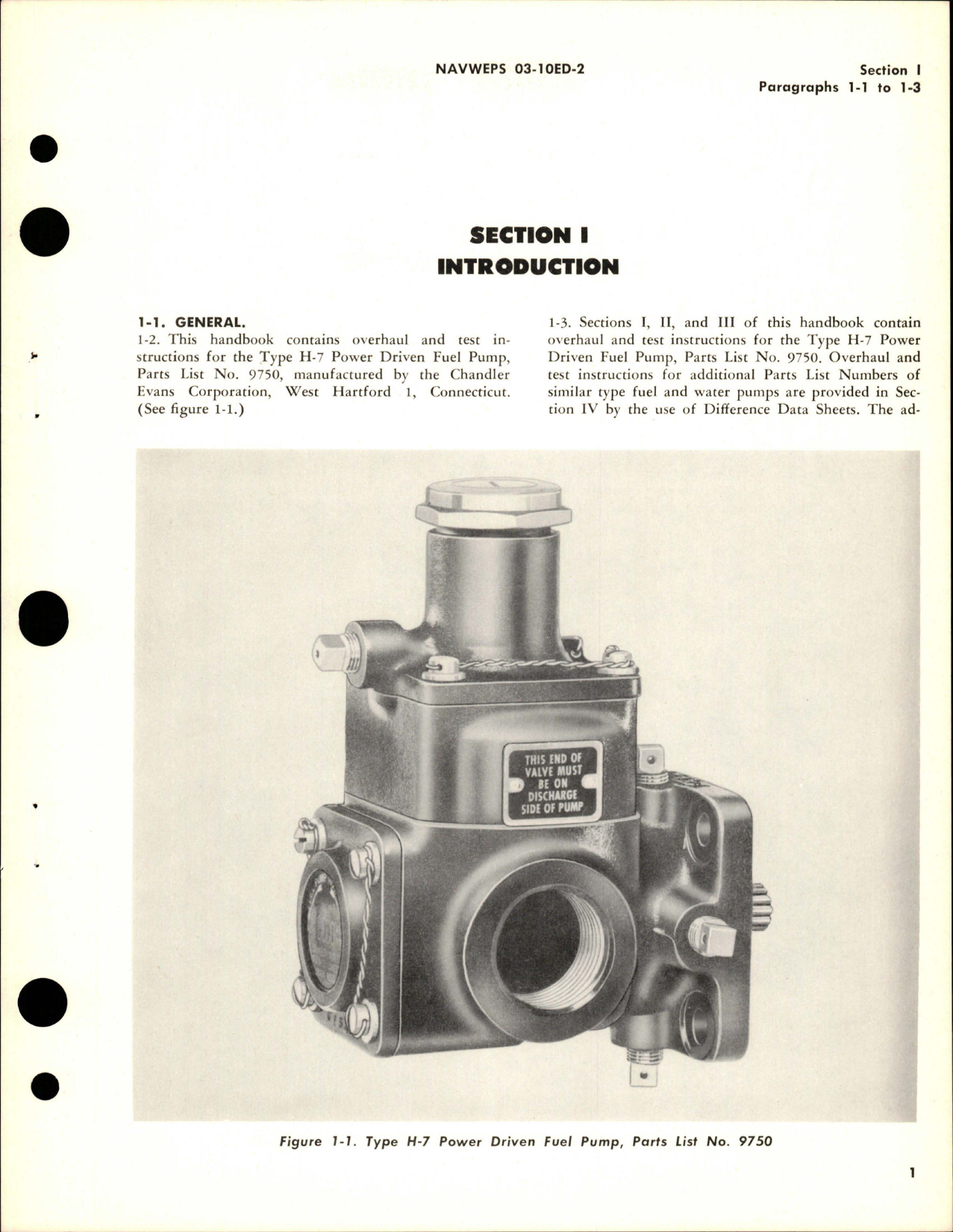 Sample page 5 from AirCorps Library document: Overhaul Instructions for Fuel and Water Pumps - Types F-10, H-2, H-4 and H-7
