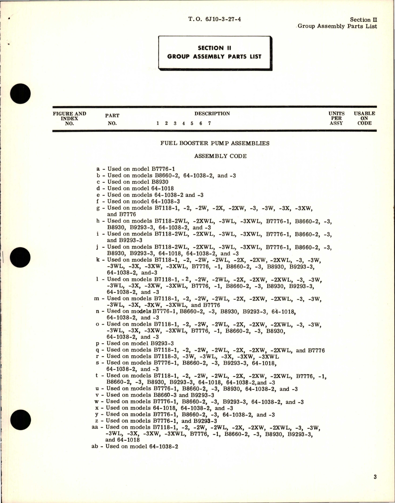 Sample page 5 from AirCorps Library document: Illustrated Parts Breakdown for Fuel Booster Pumps