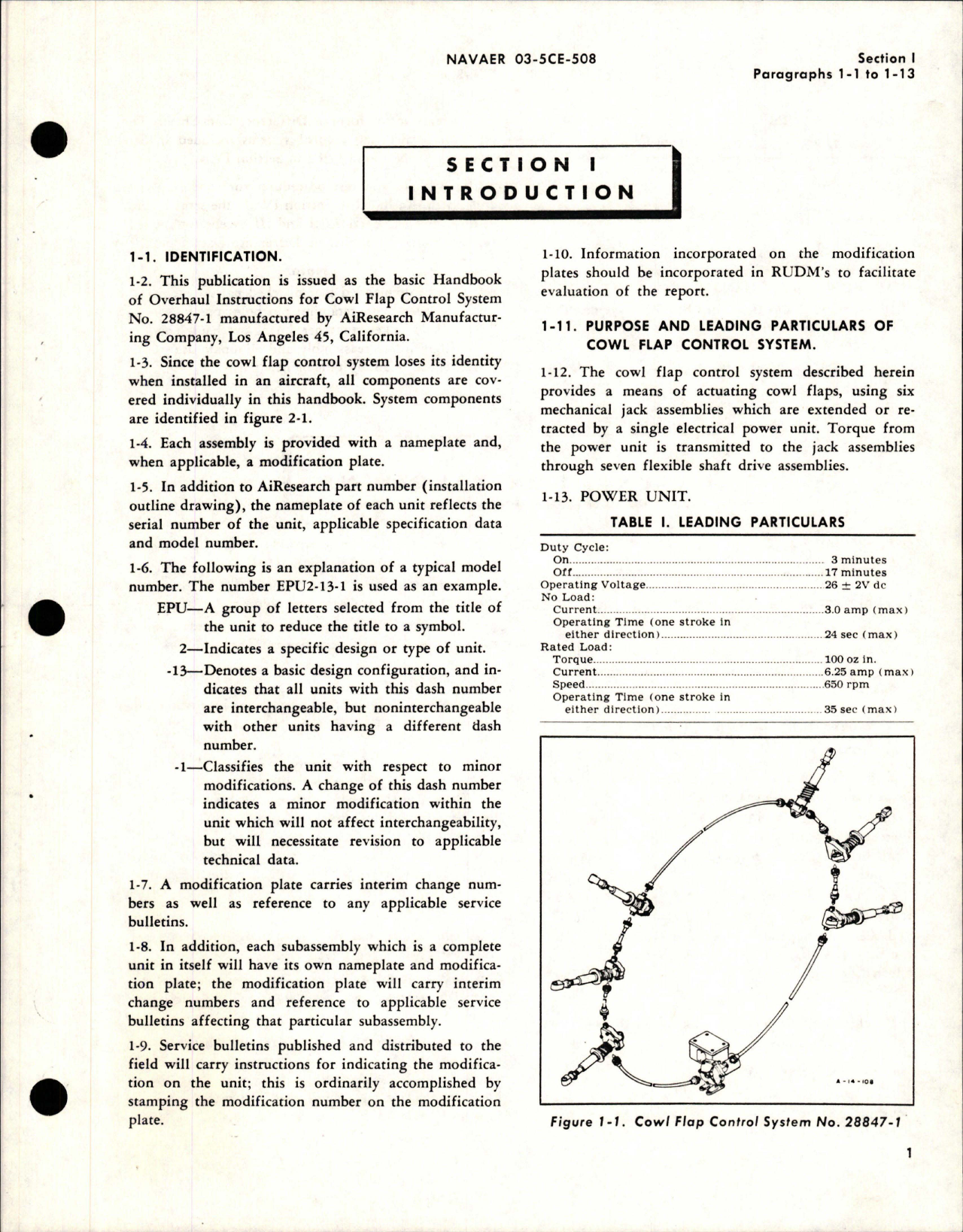 Sample page 5 from AirCorps Library document: Overhaul Instructions for Cowl Flap Control System - Part 28847-1