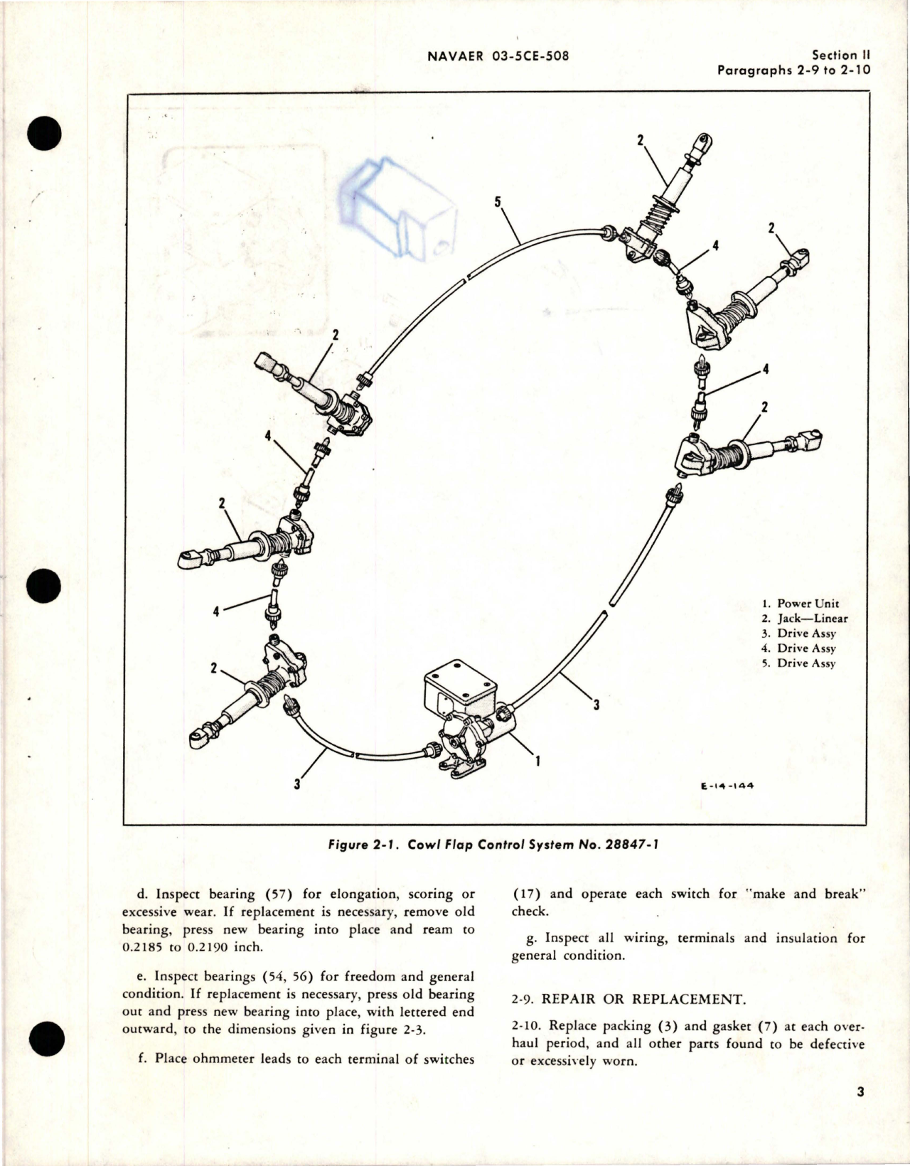 Sample page 7 from AirCorps Library document: Overhaul Instructions for Cowl Flap Control System - Part 28847-1