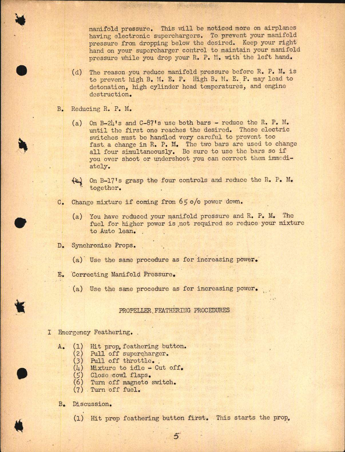 Sample page 7 from AirCorps Library document: Primary Flight Instructions for B-24, C-87, and B-17, Flight Engineer Division