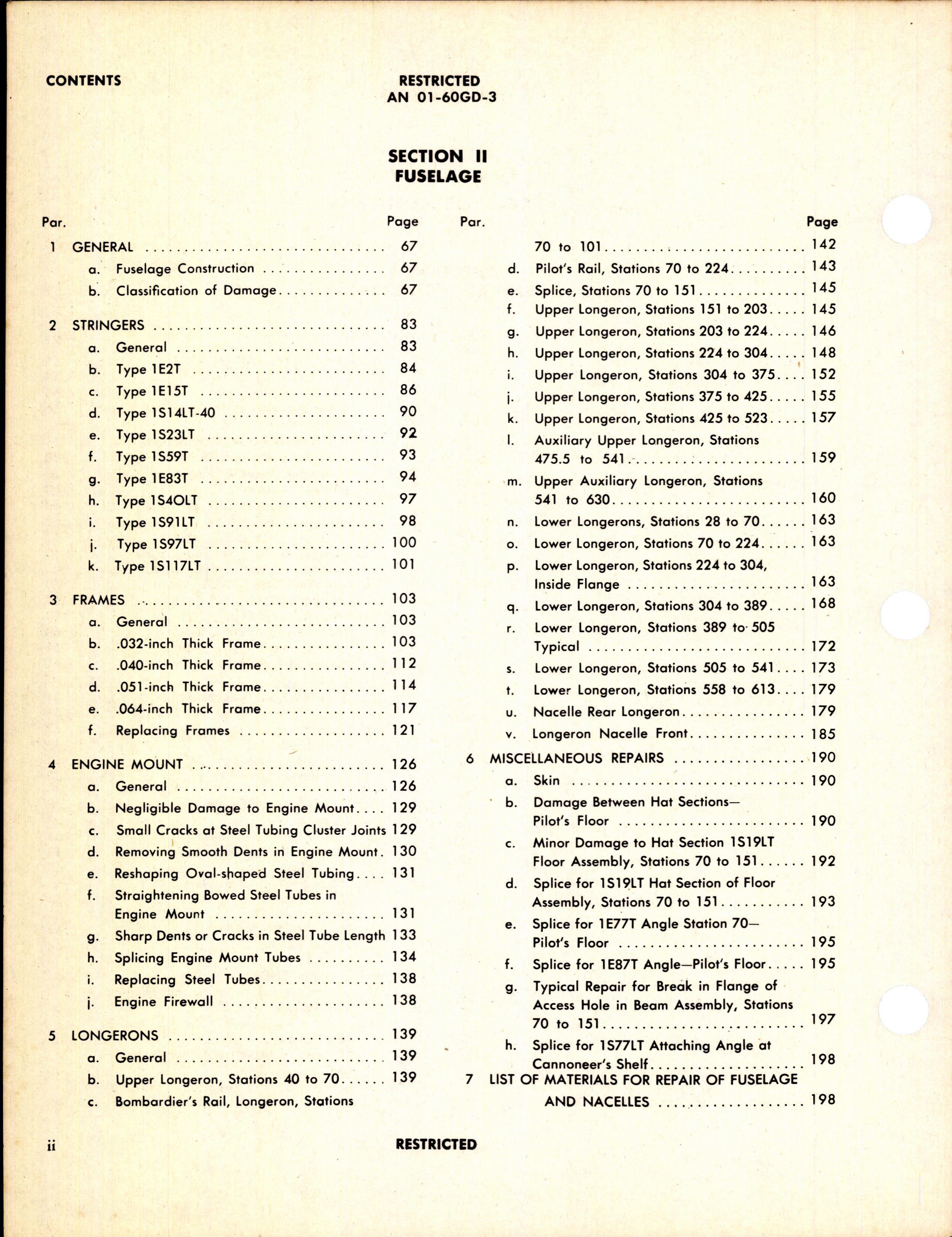 Sample page 4 from AirCorps Library document: Structural Repair Instructions for B-25H-1, -5, -10, and PBJ-1H