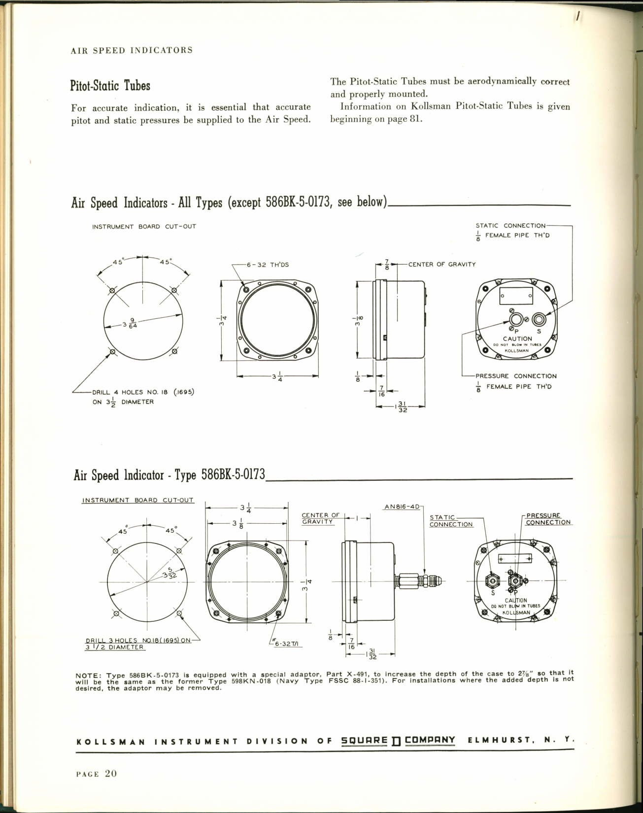 Sample page 24 from AirCorps Library document: Kollsman Precision Aircraft Instruments