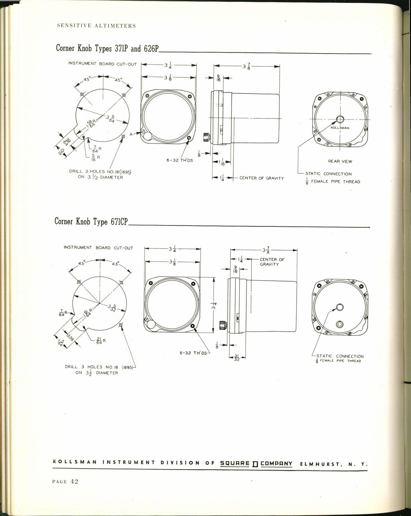 Sample page 46 from AirCorps Library document: Kollsman Precision Aircraft Instruments