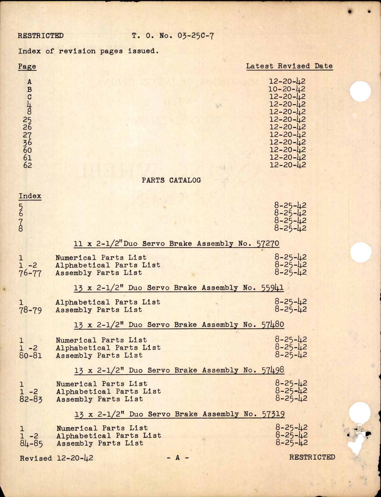 Sample page 4 from AirCorps Library document: Instructions with Parts Catalog for Landing Wheel Brakes