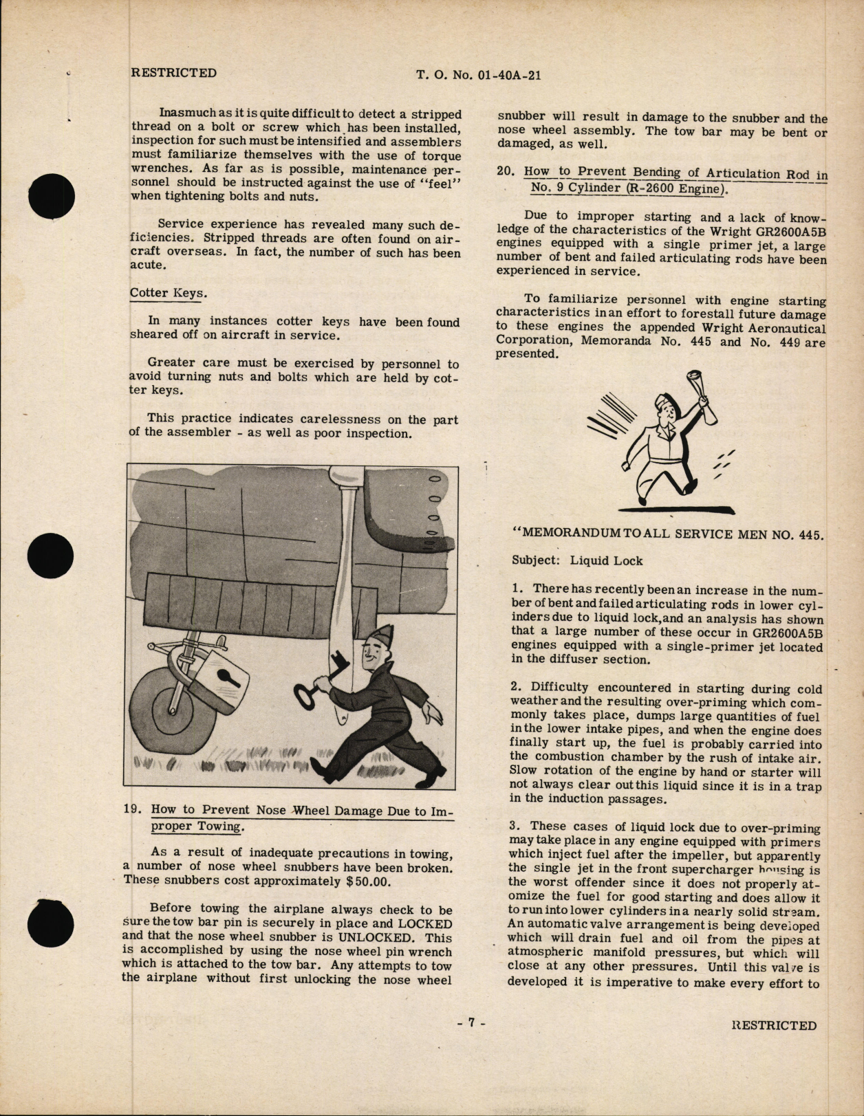 Sample page 9 from AirCorps Library document: Service Hints for Light Bombers