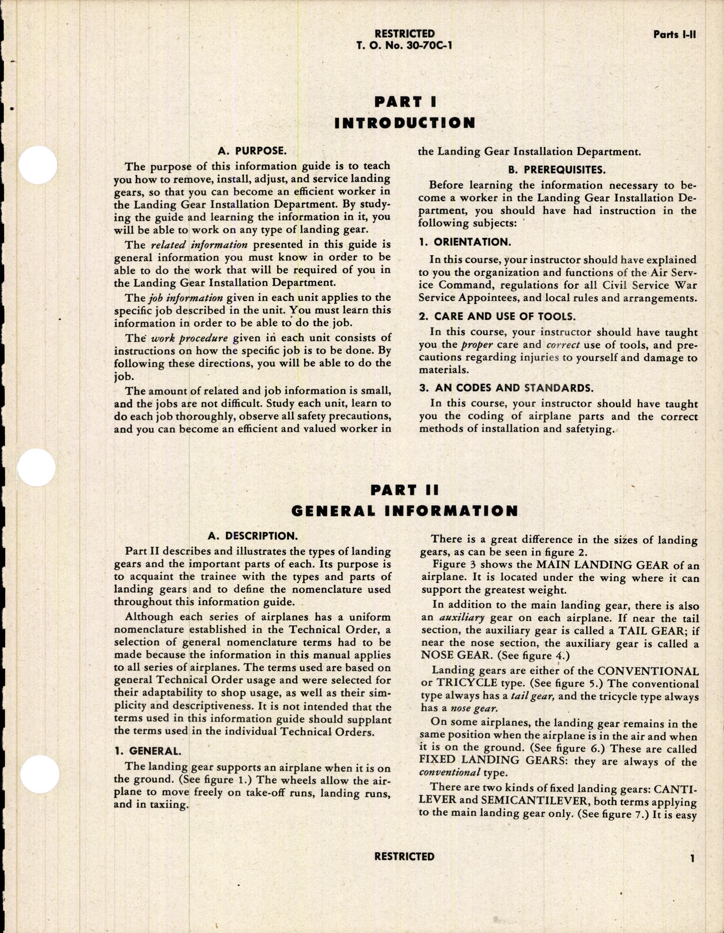Sample page 5 from AirCorps Library document: Information Guide - Landing Gear Installation