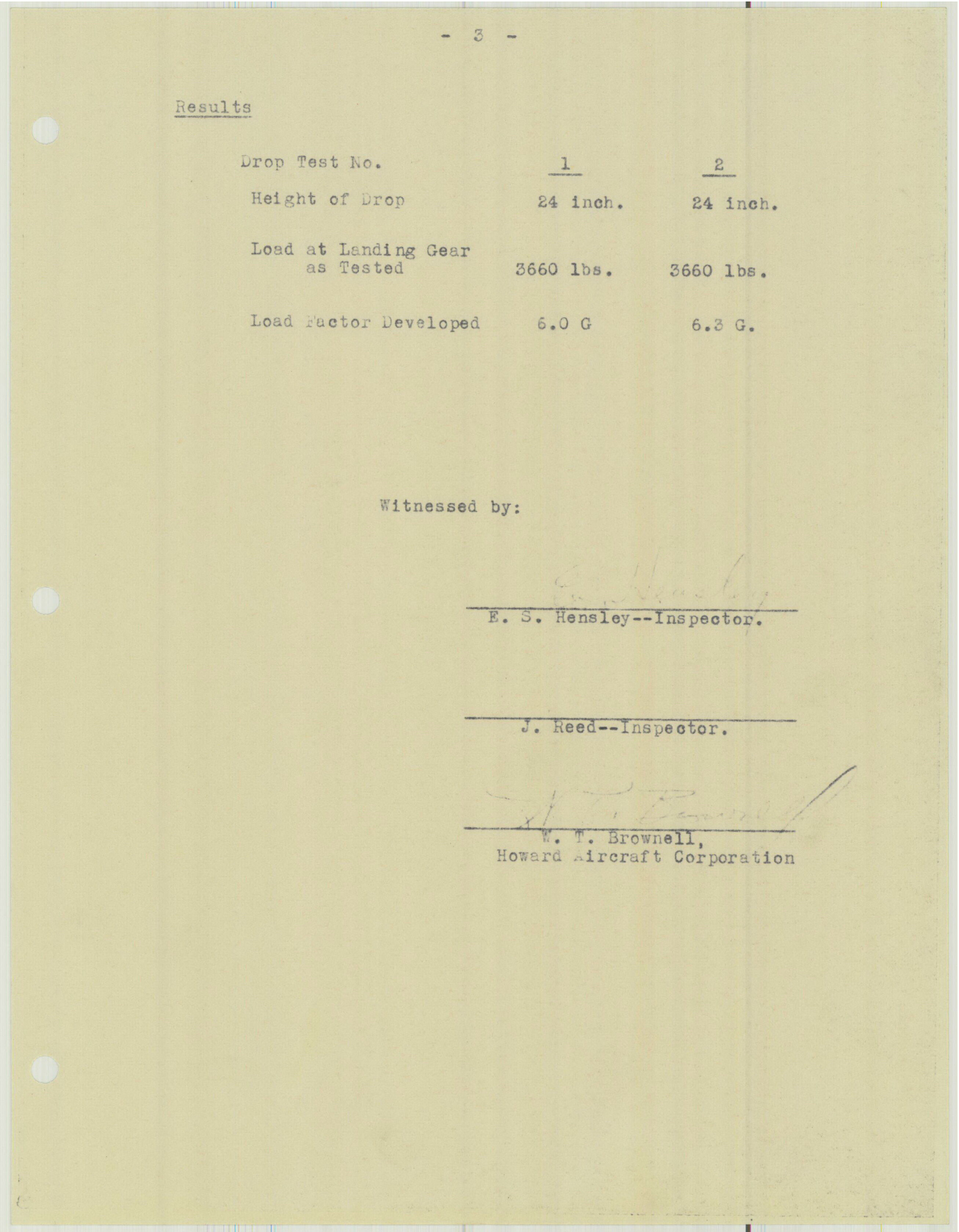 Sample page 5 from AirCorps Library document: Report 152, Landing Gear Drop Test, DGA-15