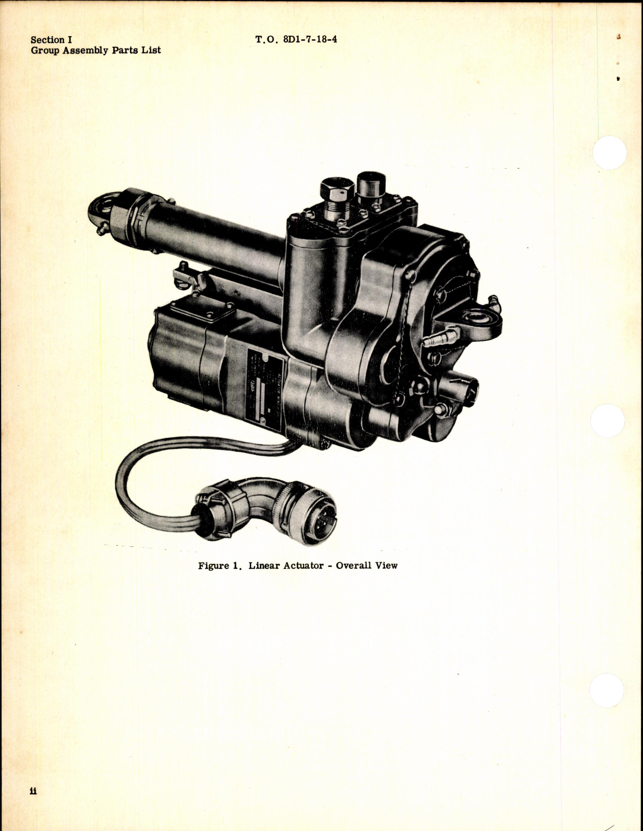 Sample page 4 from AirCorps Library document: Parts Breakdown Linear Actuator Model ACT-A-1954-1