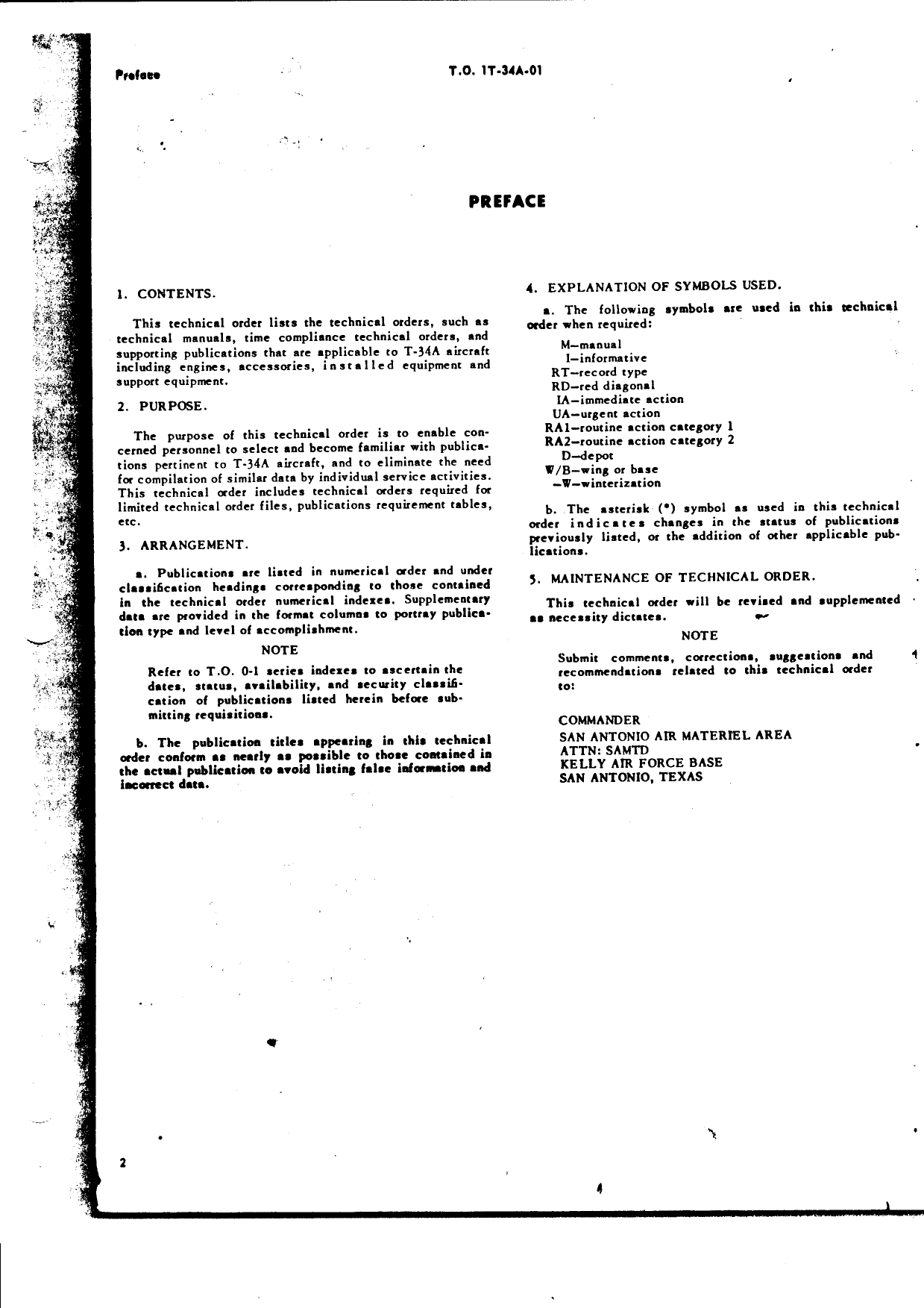 Sample page 2 from AirCorps Library document: List of Applicable Publications for T-34A Aircraft and Equipment