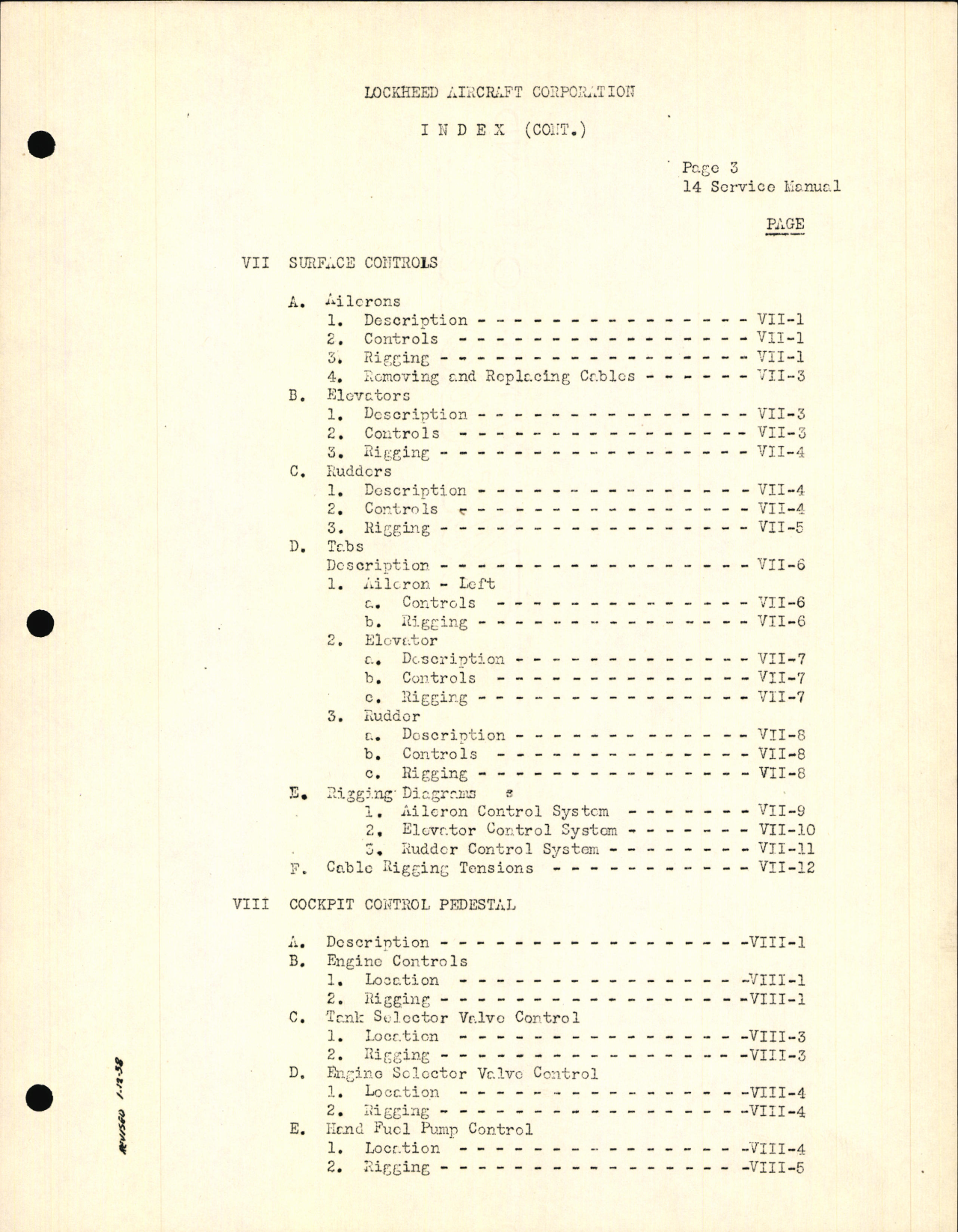 Sample page 13 from AirCorps Library document: Service Manual Lockheed 14