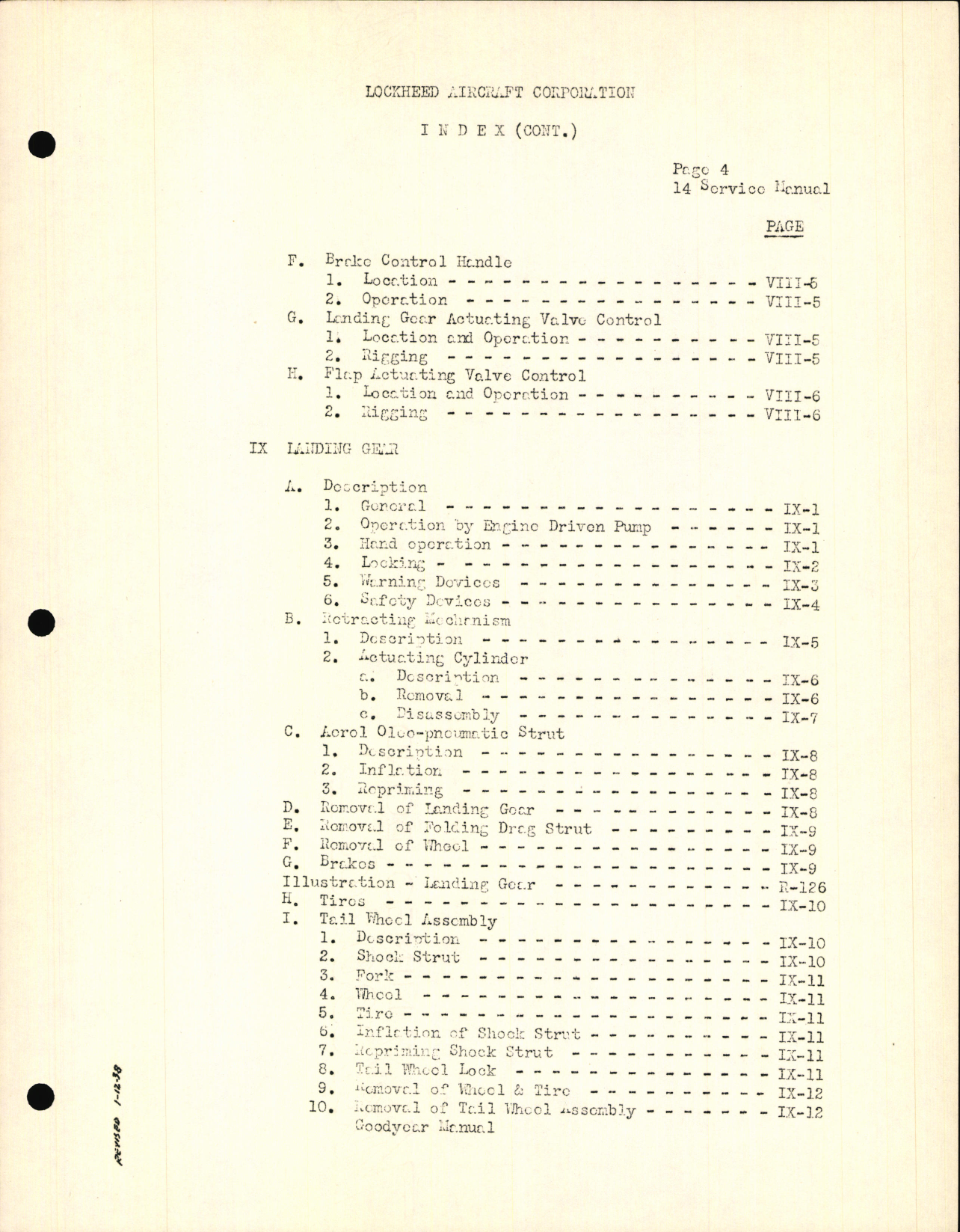 Sample page 15 from AirCorps Library document: Service Manual Lockheed 14