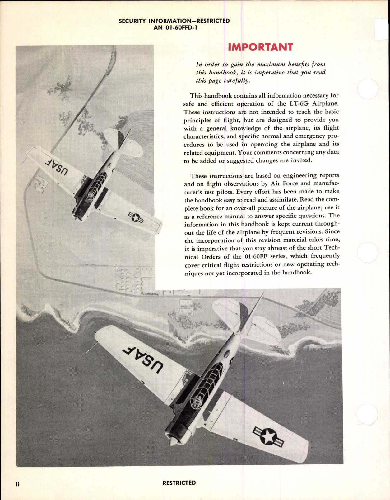 Sample page 4 from AirCorps Library document: Flight Handbook for LT-6G Aircraft