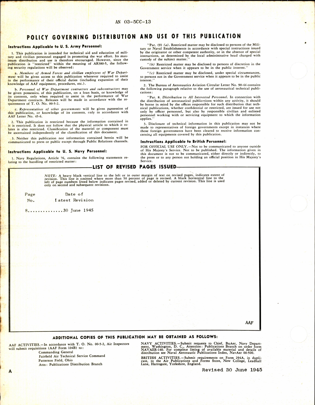 Sample page 2 from AirCorps Library document: Operation, Service, and Overhaul Instructions with Parts Catalog for Landing Wheel Retracting Motor Model JH I0440