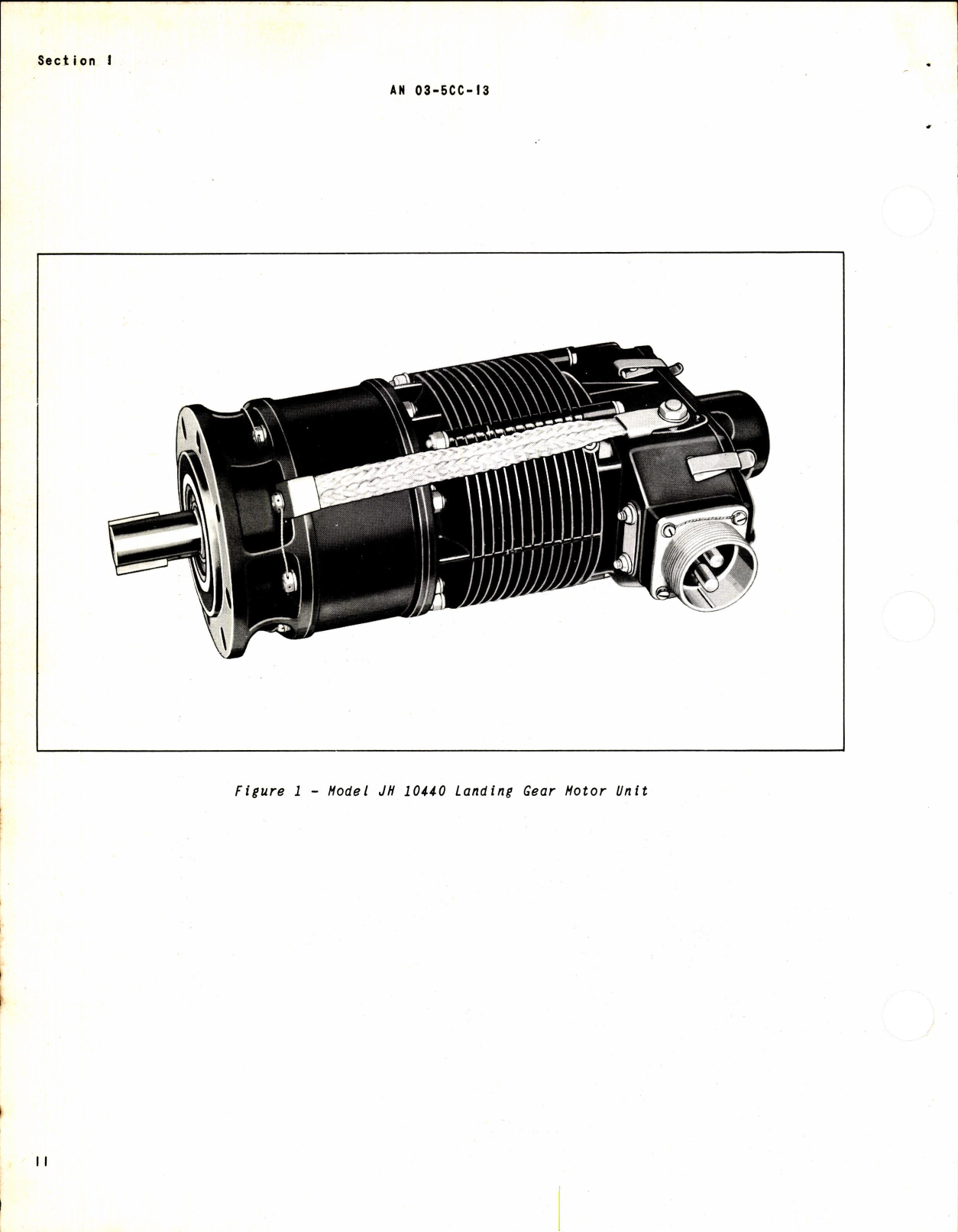 Sample page 4 from AirCorps Library document: Operation, Service, and Overhaul Instructions with Parts Catalog for Landing Wheel Retracting Motor Model JH I0440