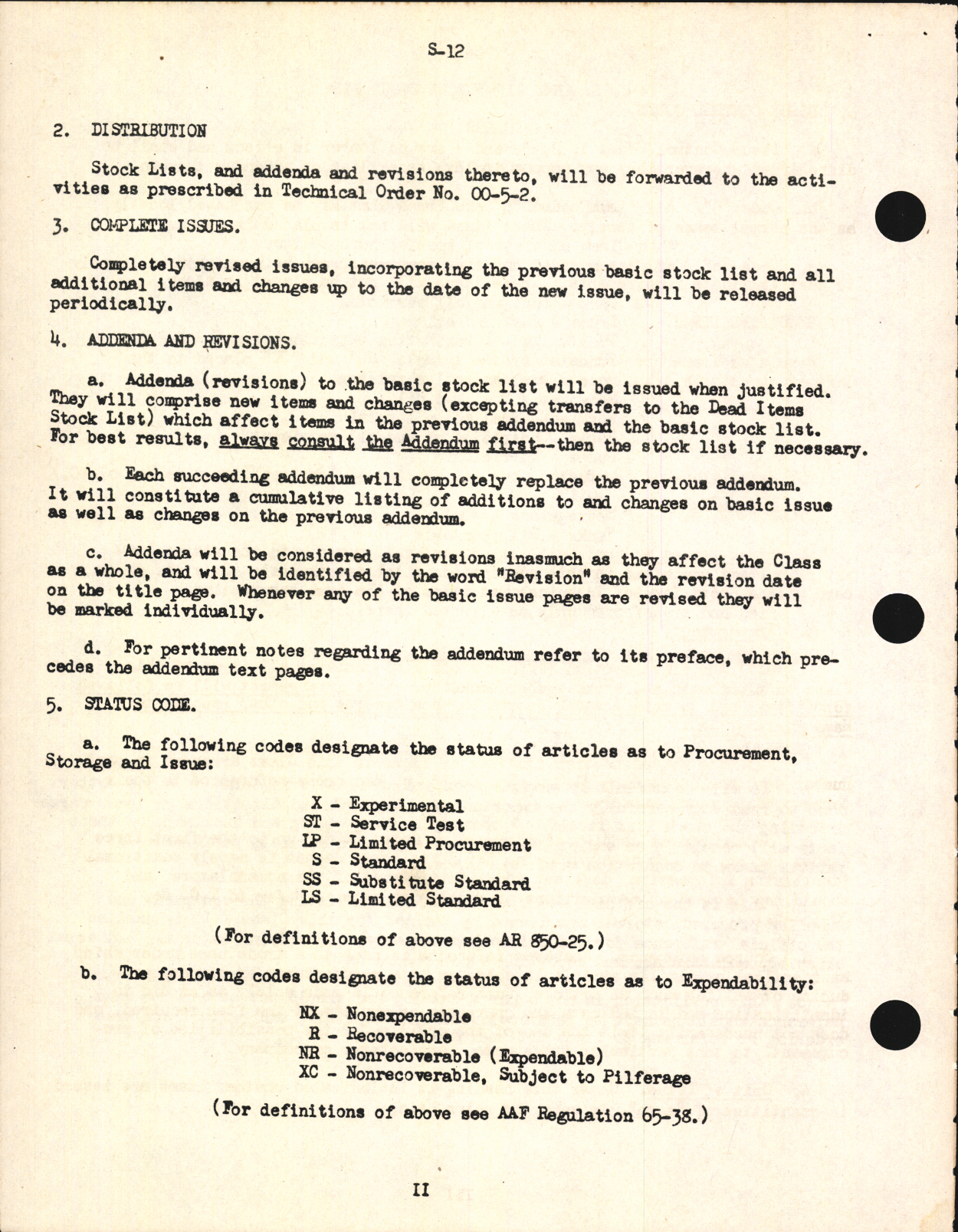 Sample page 4 from AirCorps Library document: Stock List Fuel and Oil Handling Equipment