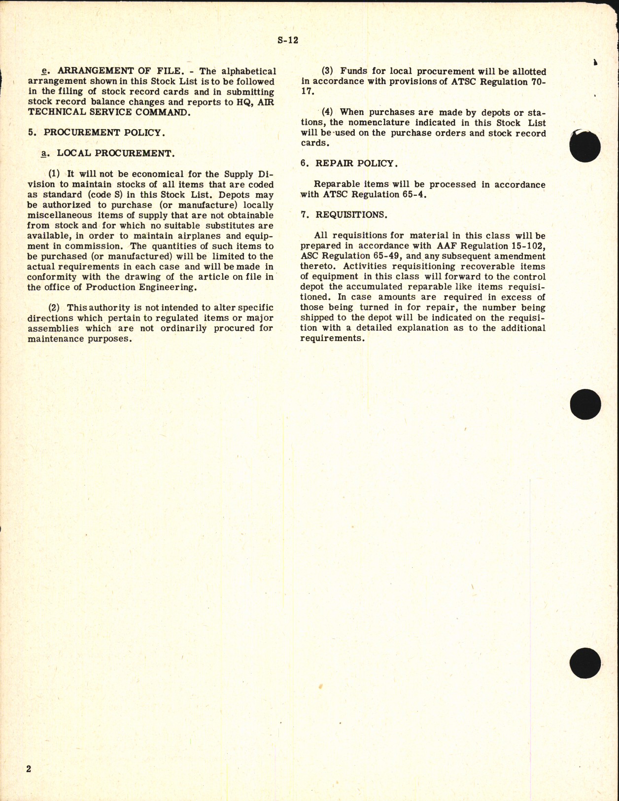 Sample page 4 from AirCorps Library document: Stock List Fuel and Lubricating Equipment and Supplies