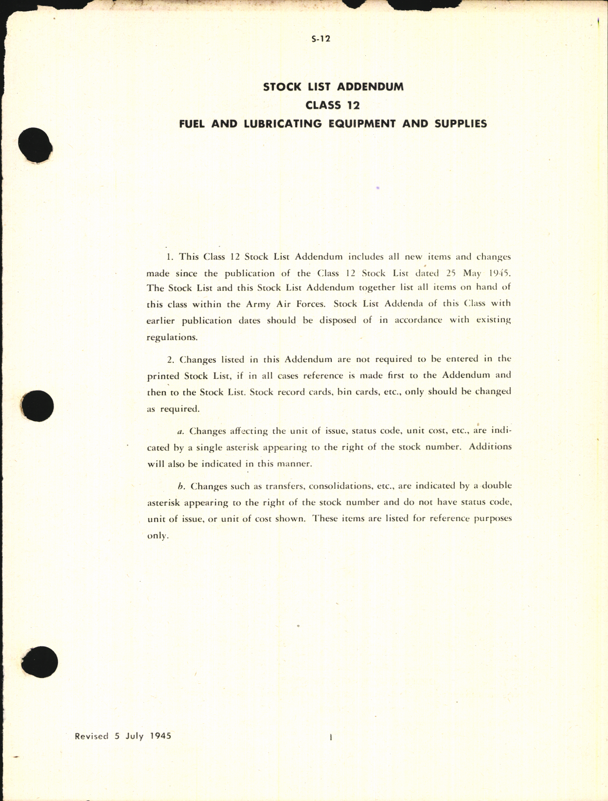 Sample page 5 from AirCorps Library document: Stock List Fuel and Lubricating Equipment and Supplies