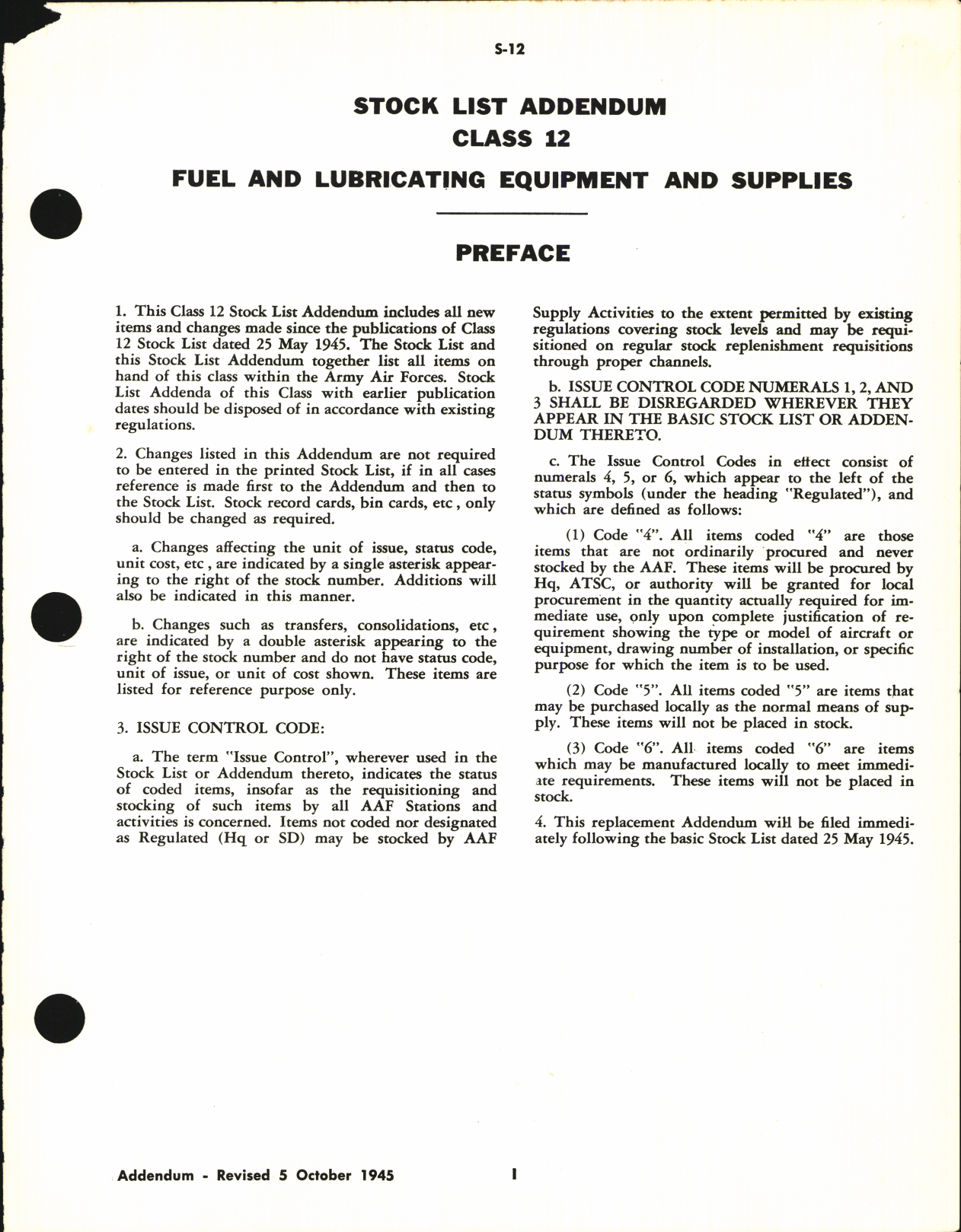 Sample page 3 from AirCorps Library document: Stock List Fuel and Lubricating Equipment and Supplies