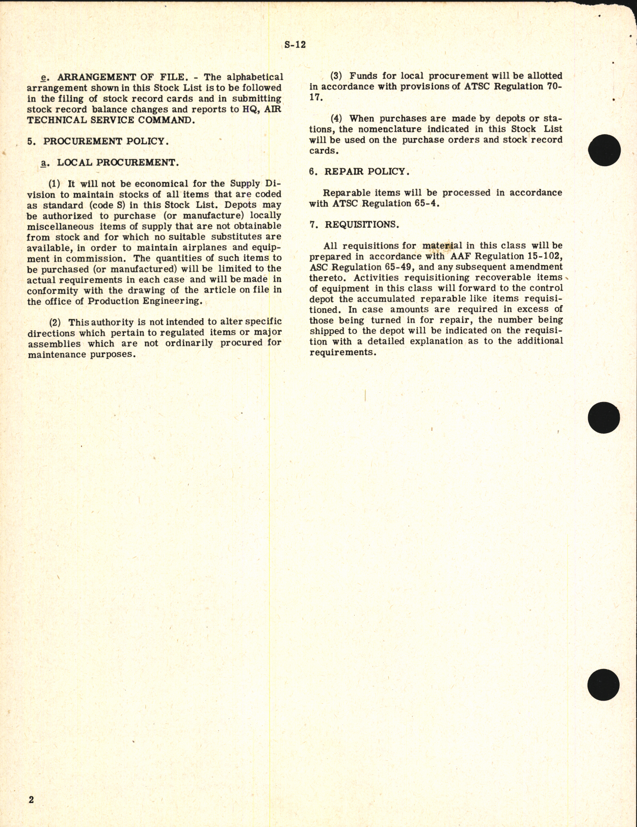 Sample page 4 from AirCorps Library document: Stock List Fuel and Lubricating Equipment and Supplies