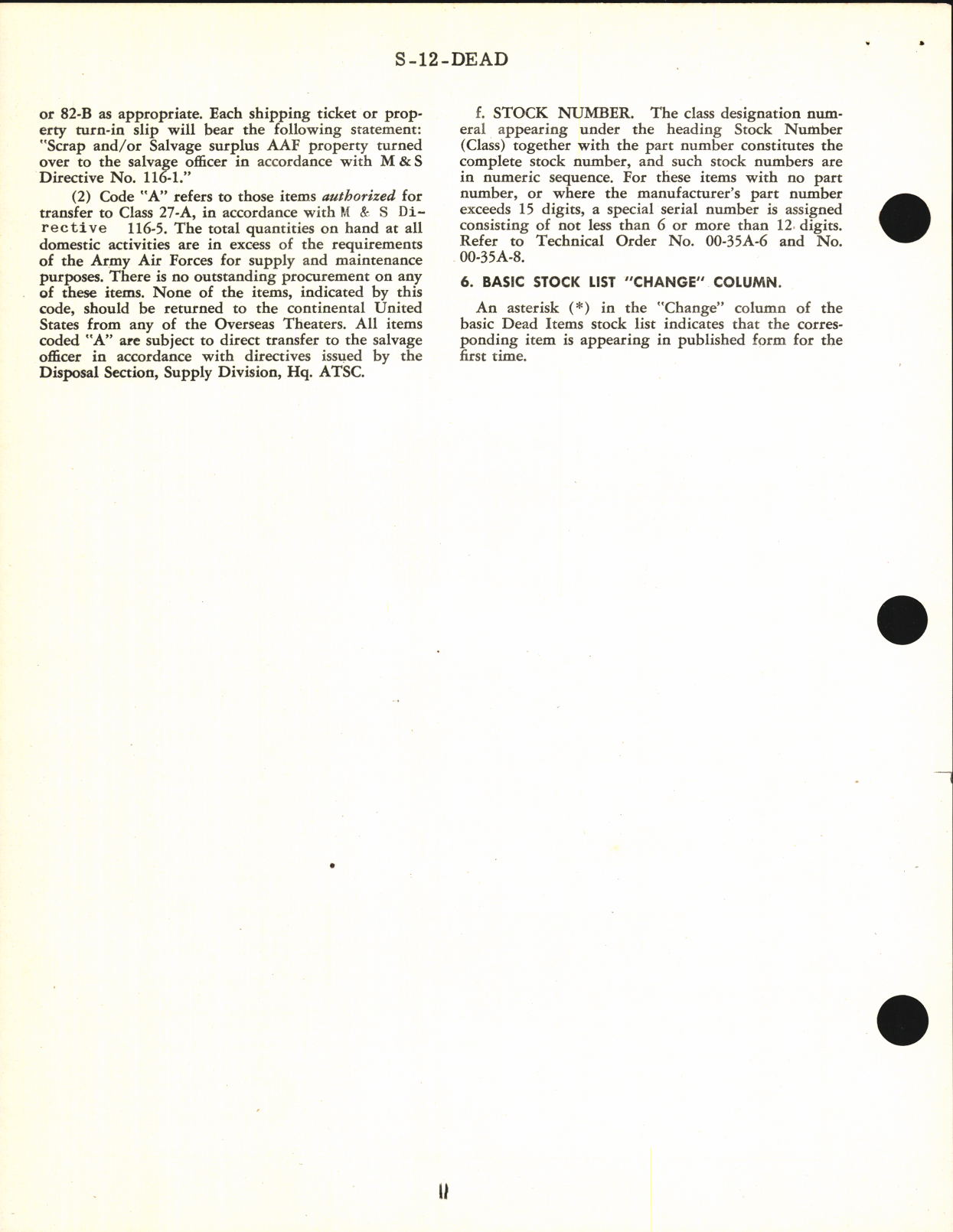 Sample page 4 from AirCorps Library document: Dead Items Stock List Fuel and Oil Handling Equipment