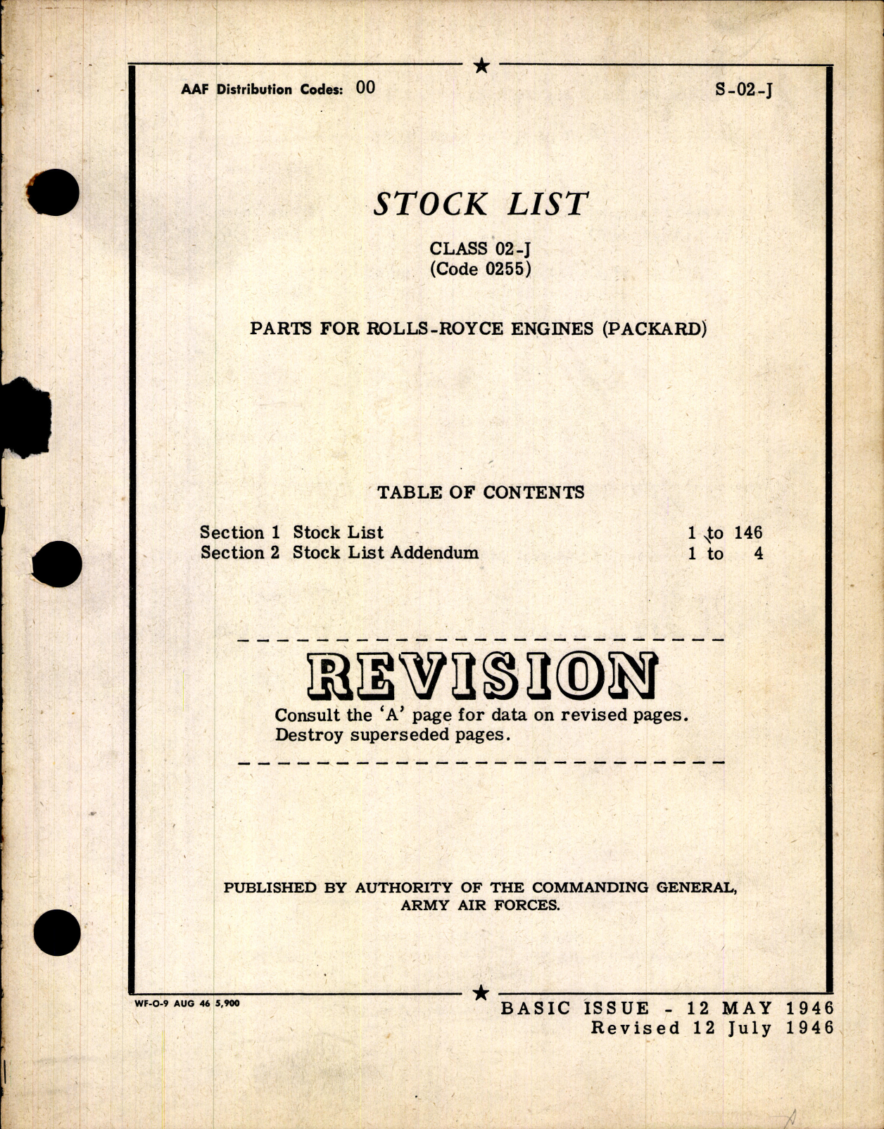 Sample page 7 from AirCorps Library document: Stock List - Parts For Rolls-Royce Engines (Packard)
