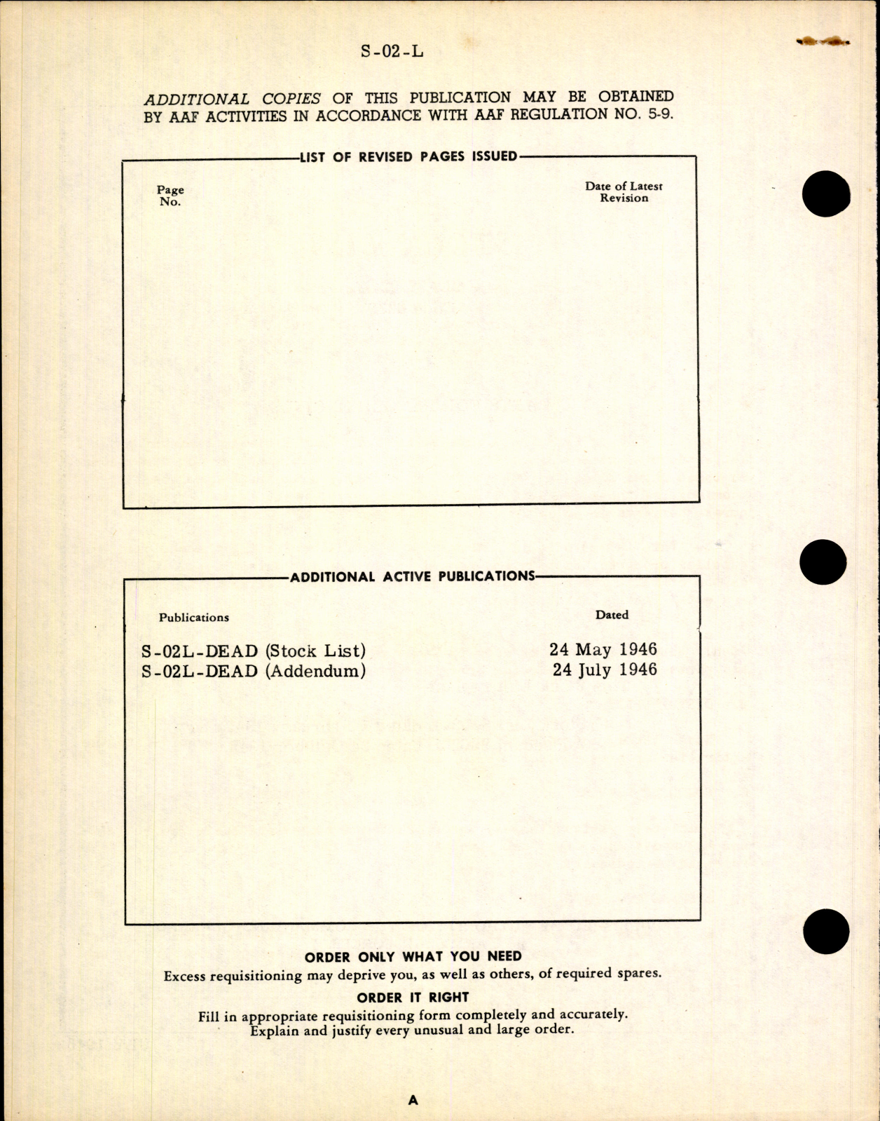 Sample page 6 from AirCorps Library document: Stock List - Parts for Ranger Engines