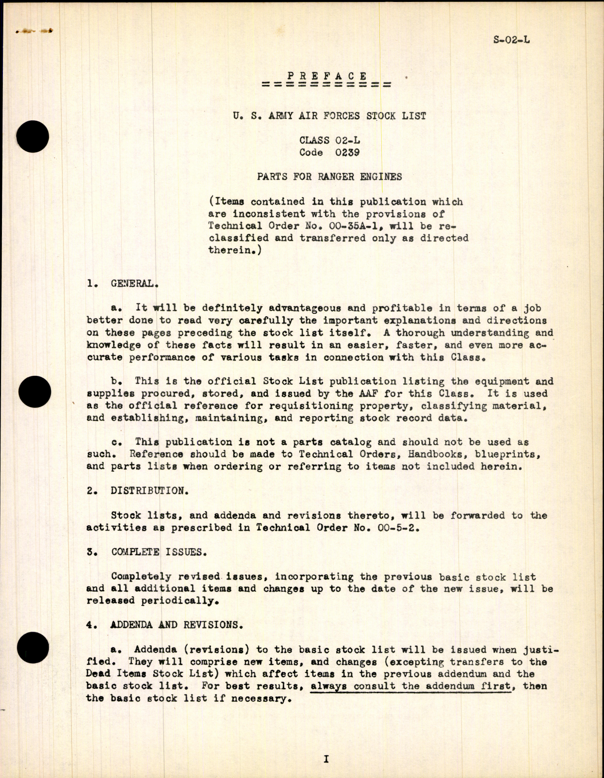Sample page 7 from AirCorps Library document: Stock List - Parts for Ranger Engines