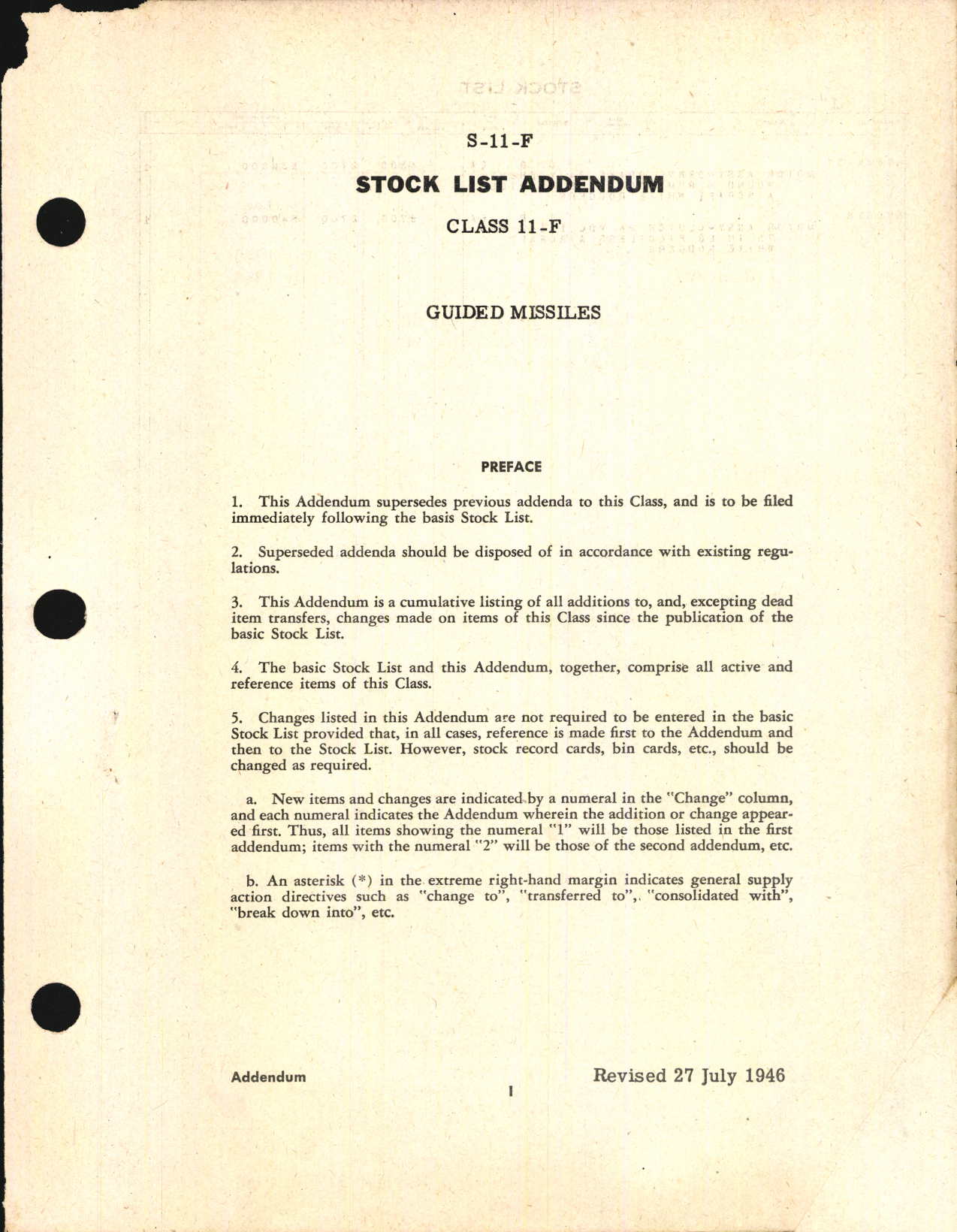 Sample page 3 from AirCorps Library document: Stock List Guided Missiles